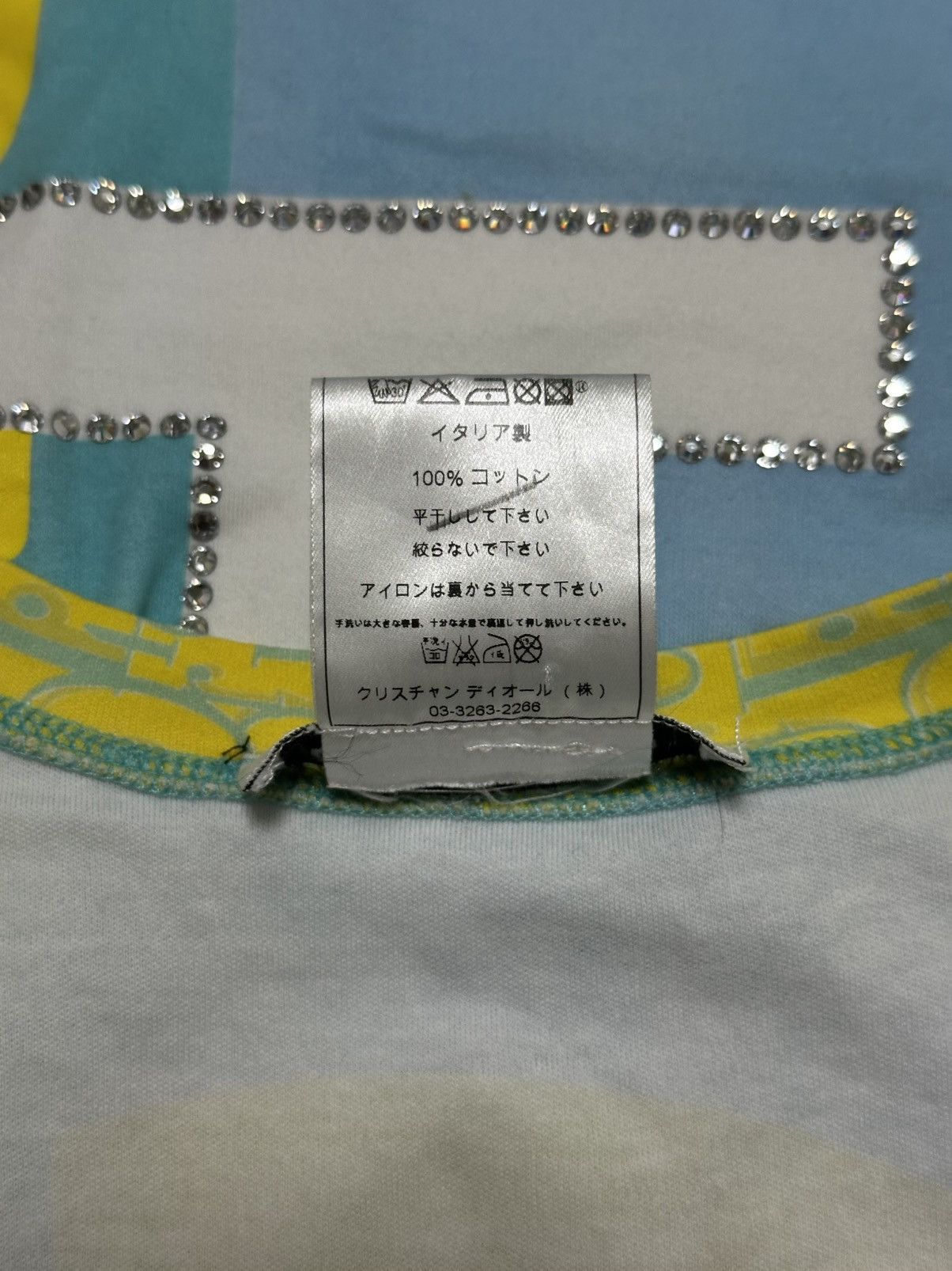 Dior CHRISTIAN DIOR S/S 2005 Trotter Patchwork Swarovski T-Shirt Size XS / US 0-2 / IT 36-38 - 6 Thumbnail