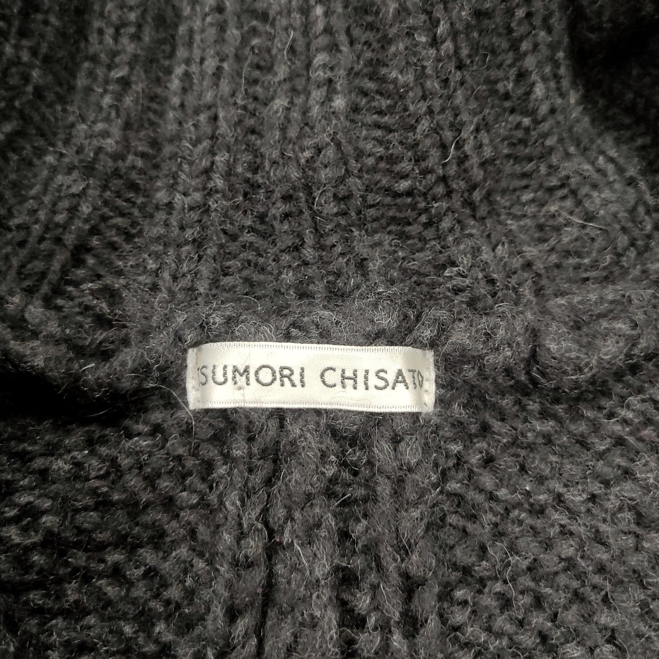 Tsumori Chisato Slouch Alpaca Cable-Knit Shawl Shoulder Open Cardigan Size US L / EU 52-54 / 3 - 10 Thumbnail