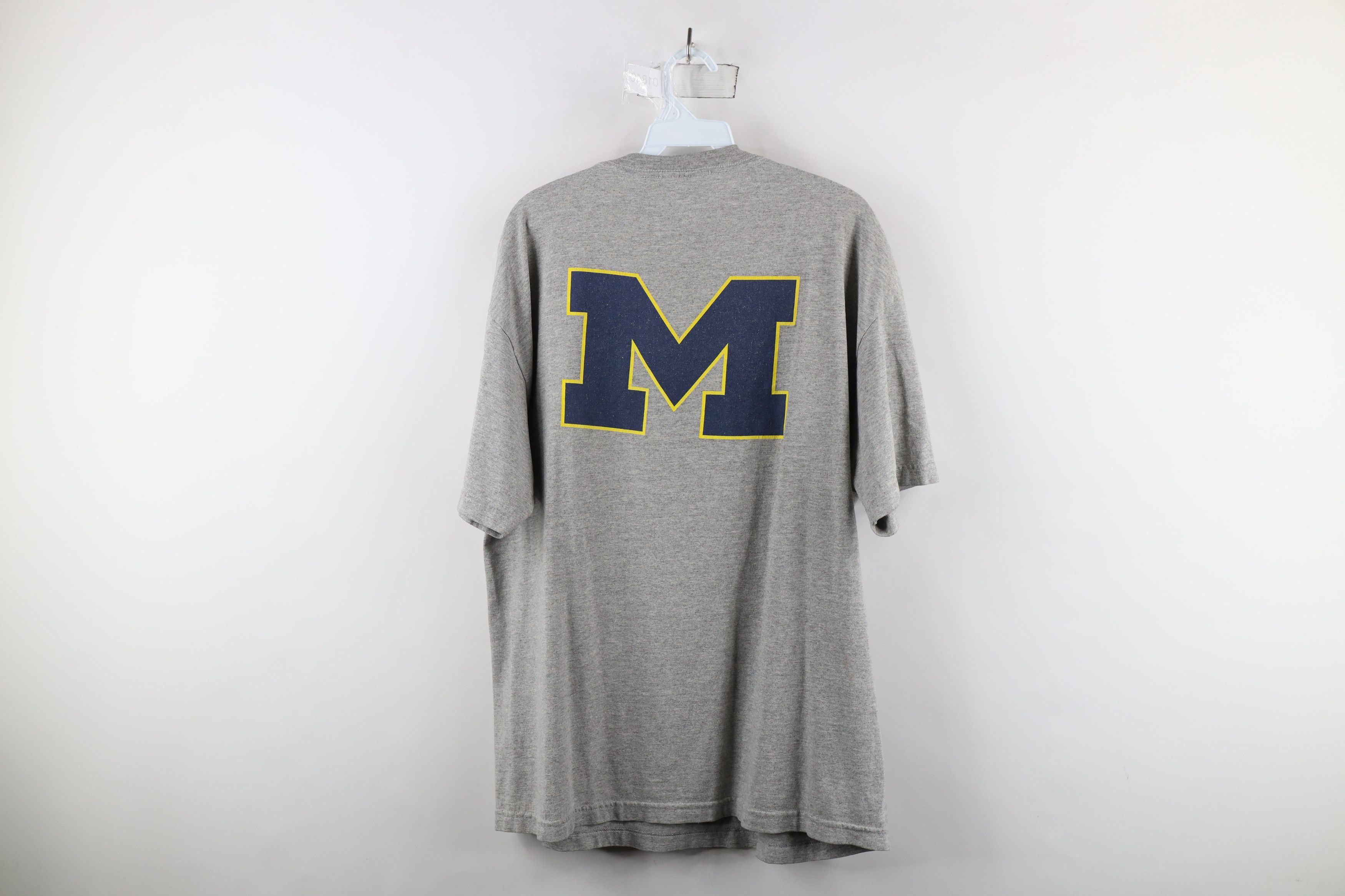 Nike × Vintage Vintage Nike Mini Swoosh University of Michigan T-Shirt Size US L / EU 52-54 / 3 - 12 Thumbnail
