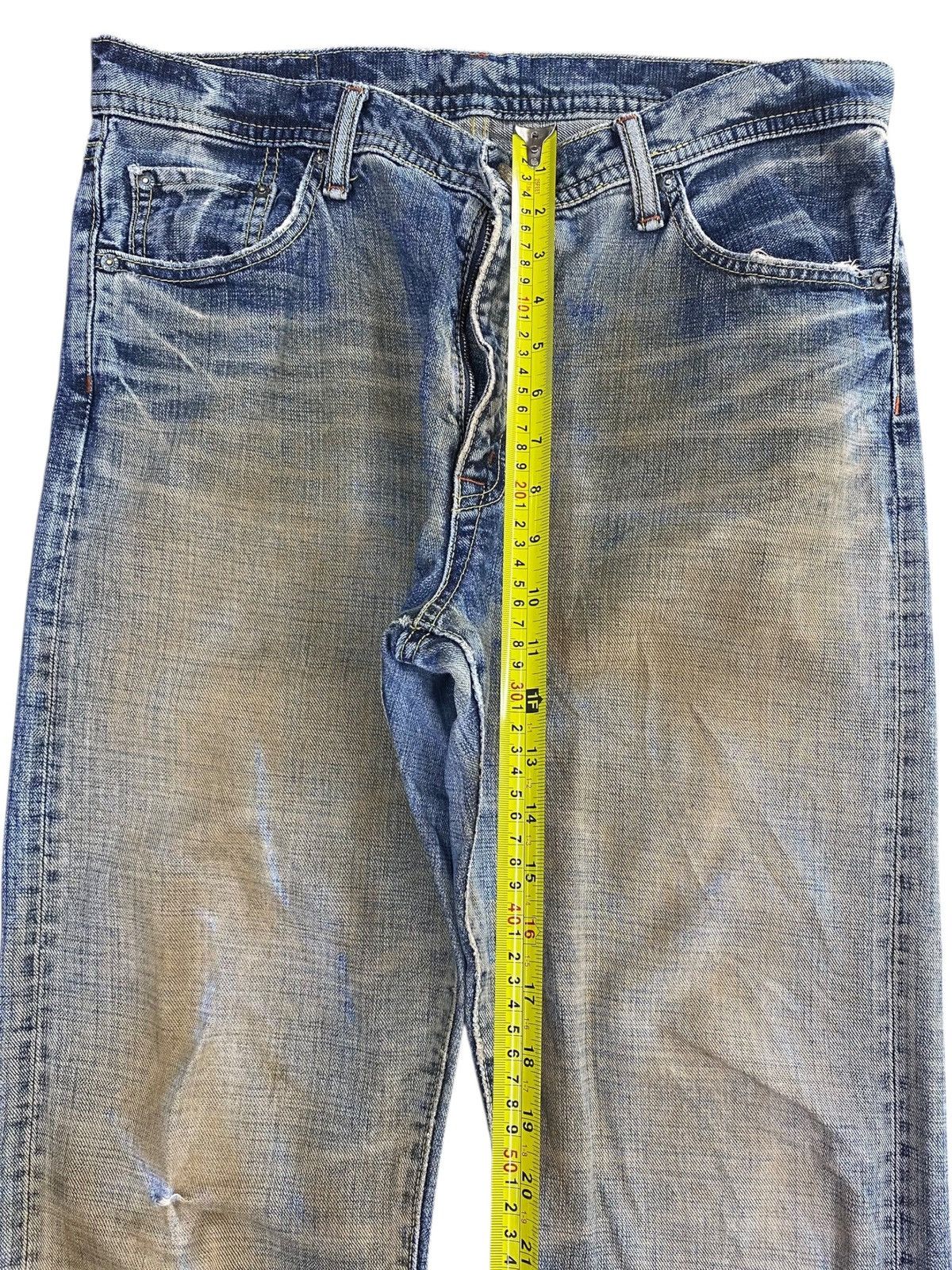 Japanese Brand Japanese Brand Rusty Faded Wash Style Loose Jeans Size US 34 / EU 50 - 6 Thumbnail