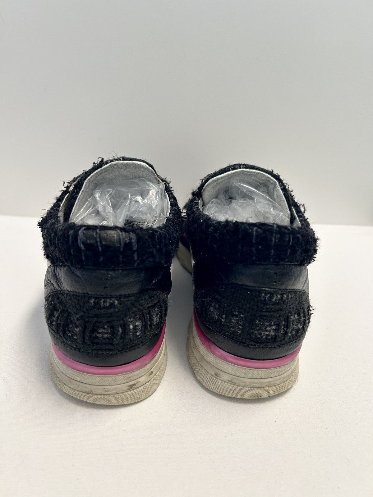Chanel FW2014 Runway Tweed Spiked Runner Sneakers Size US 8 / EU 41 - 7 Thumbnail