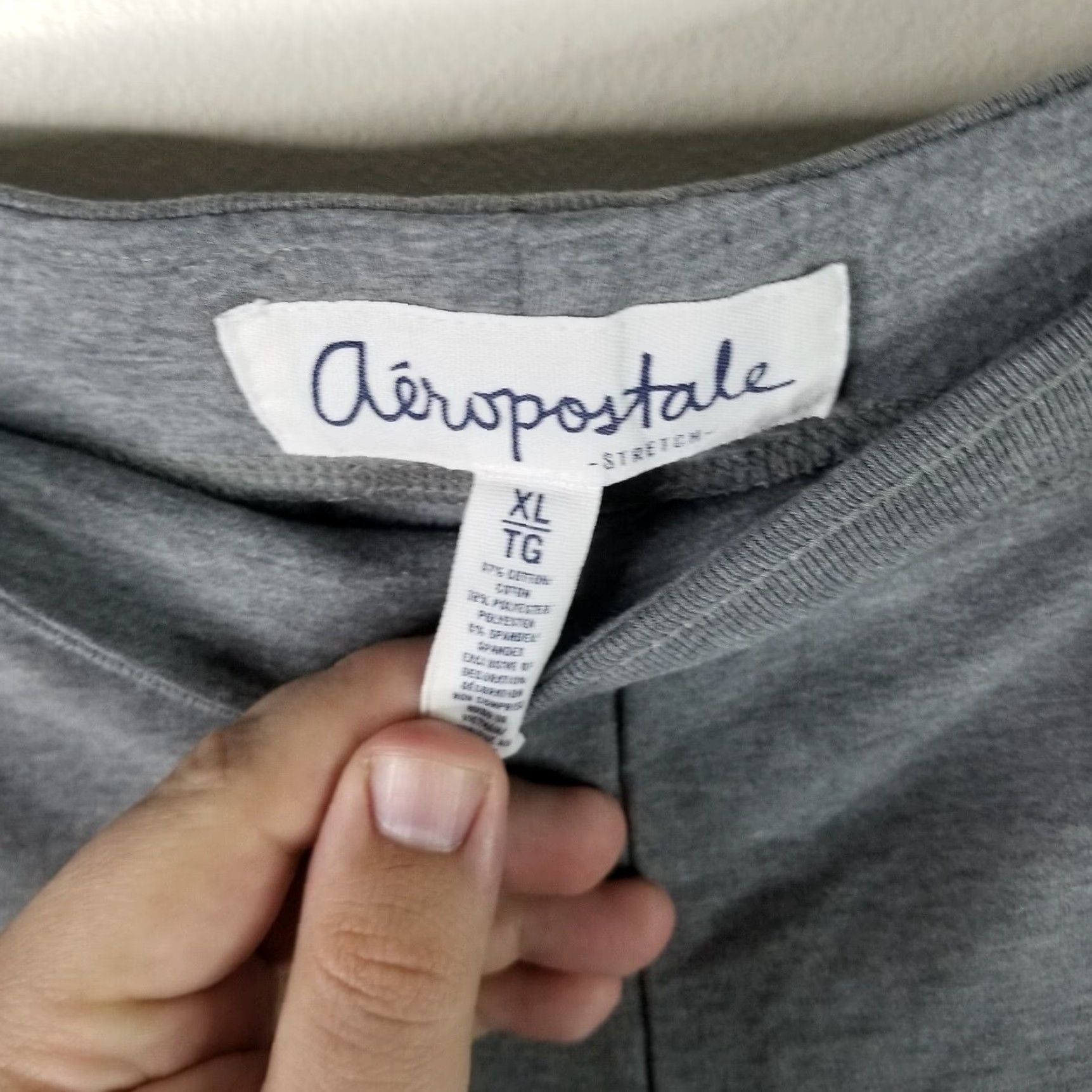 Vintage Aéropostale Womens Gray Stretch Sweatpants XL Casual Lounge Pants Size 40" / US 18 - 4 Thumbnail