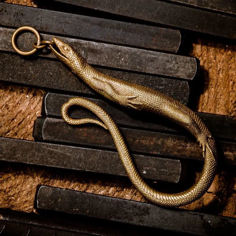 Japanese Brand × Vintage Vintage Brass Lizard Hook Key Chain Size ONE SIZE - 1 Thumbnail