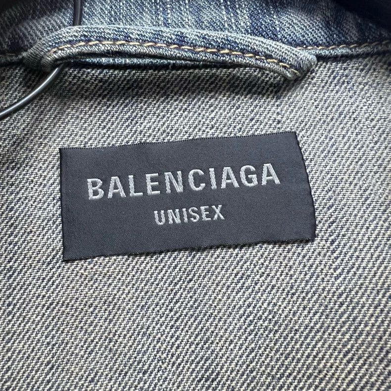 Balenciaga Balenciaga Masked paper bandage blue denim jacket Size US XS / EU 42 / 0 - 3 Thumbnail