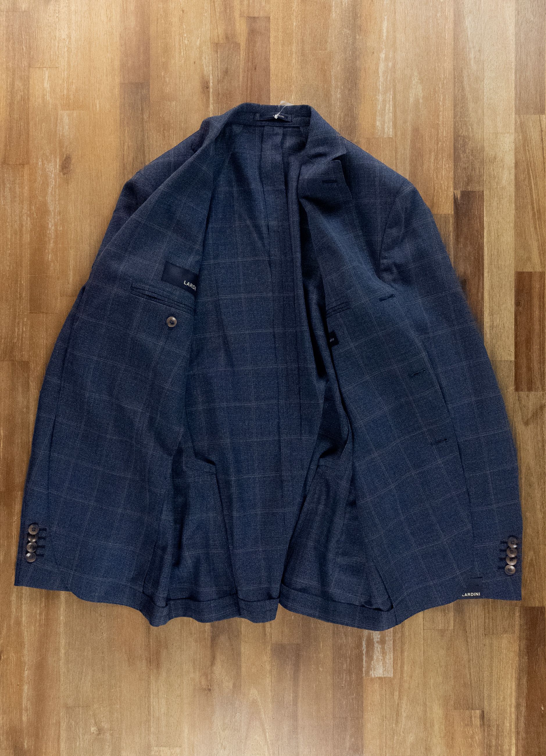 Lardini LARDINI 7 Drop blue plaid wool sportcoat 38 48 Size 38R - 7 Thumbnail