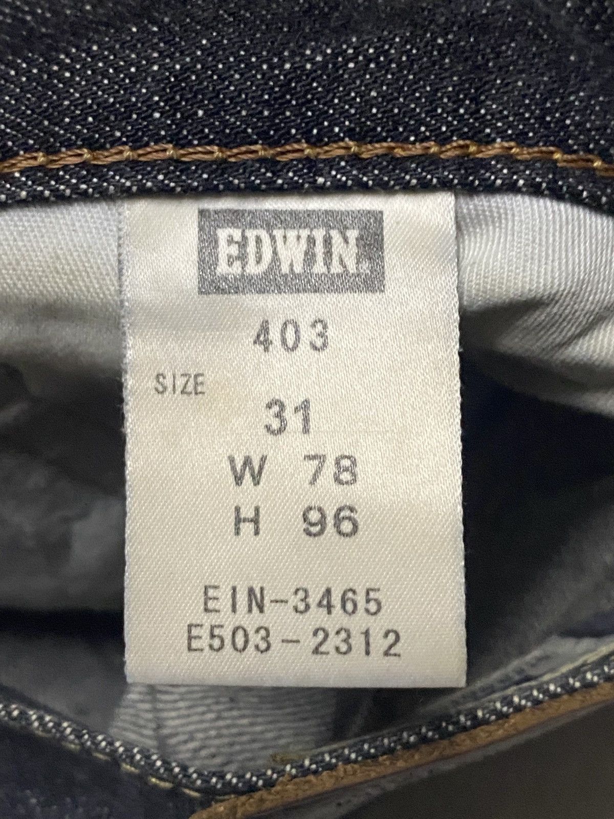 Edwin Japanese Edwin 403 Denim Distressed Loose Jeans Size US 34 / EU 50 - 15 Thumbnail