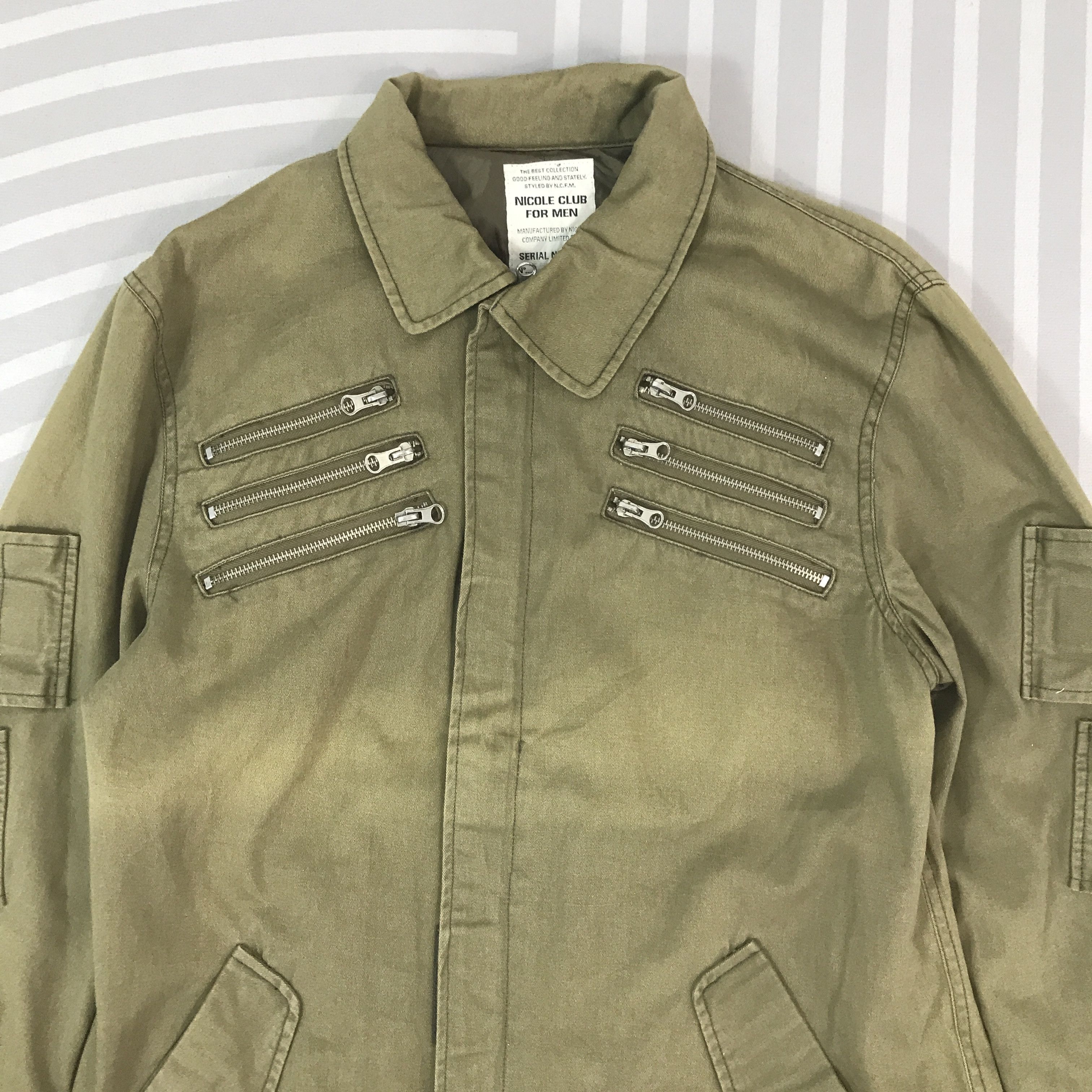 Nicole Club Vintage Nicole Club multizipper faded Jacket K70B1 Size US L / EU 52-54 / 3 - 2 Thumbnail