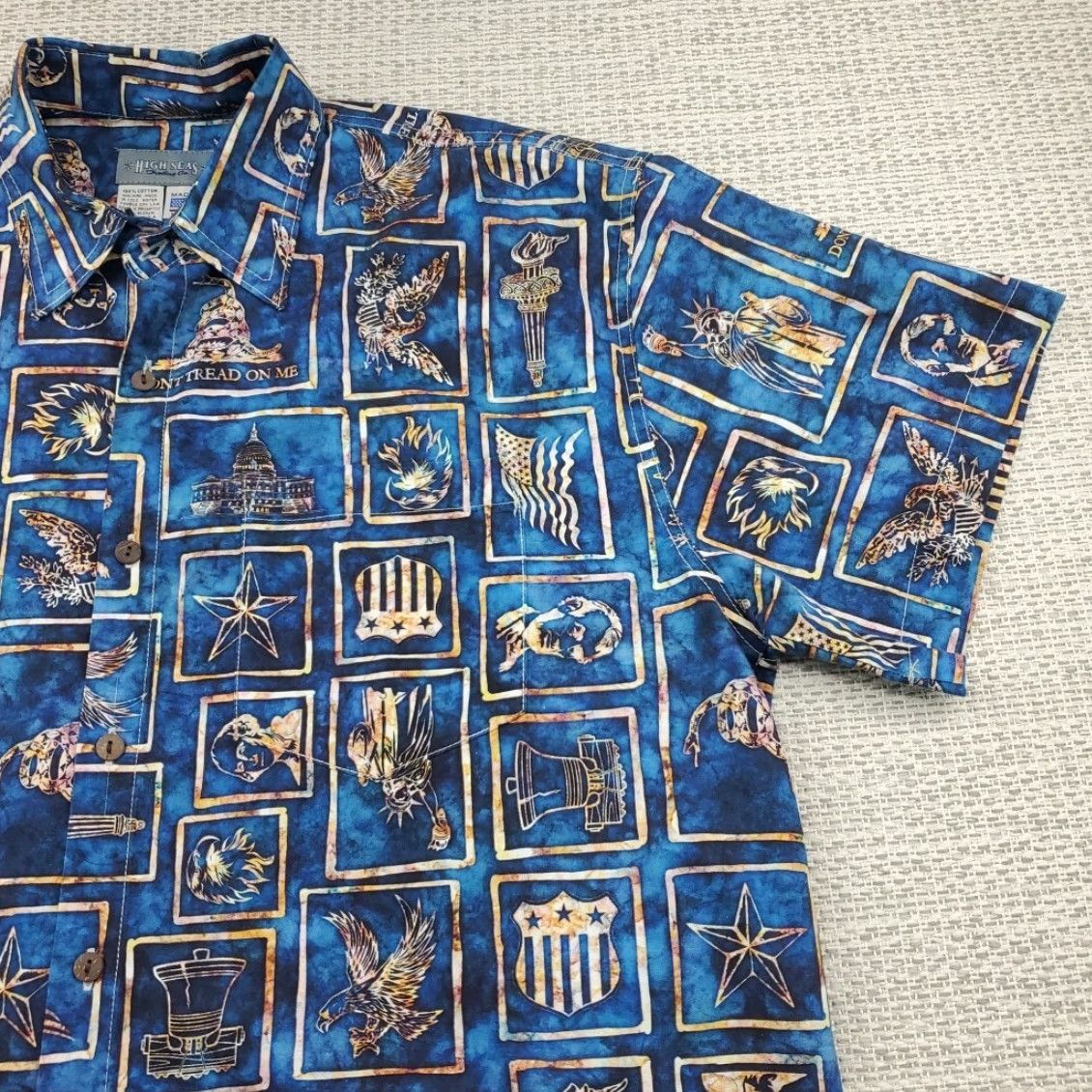 Vintage VINTAGE High Seas Trading Co Shirt Mens L Lincoln White House Don't Tread On Me Shirt Size US L / EU 52-54 / 3 - 2 Thumbnail