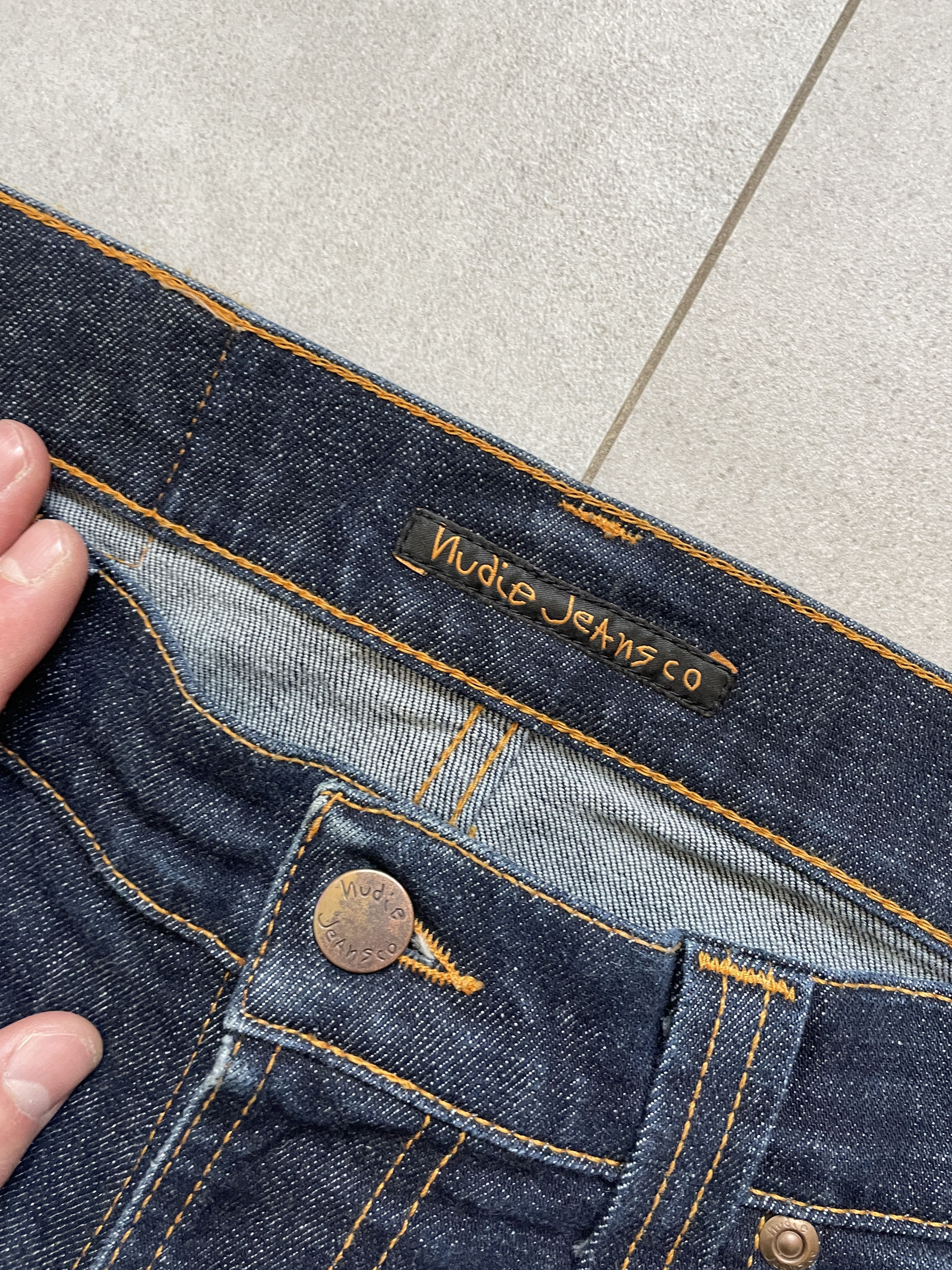 Japanese Brand × Jean × Nudie Jeans NAVY DENIM NUDIE JEANS THIN FINN SLKINNY DENIM Size US 31 - 5 Thumbnail