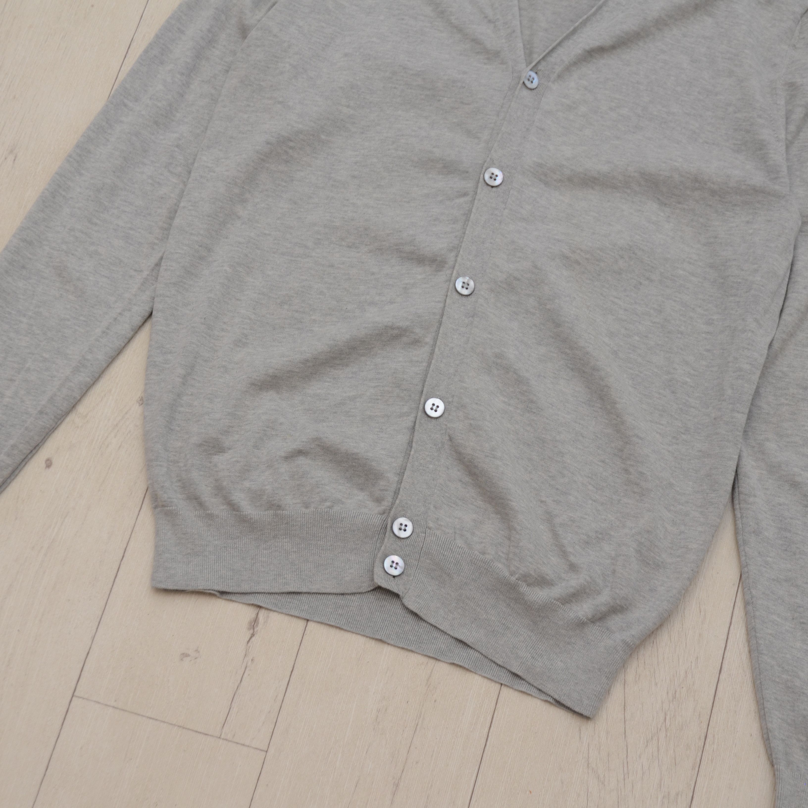Suitsupply SUITSUPPLY Men's Cardigan Gray Size L Old Money Style Size US L / EU 52-54 / 3 - 3 Thumbnail