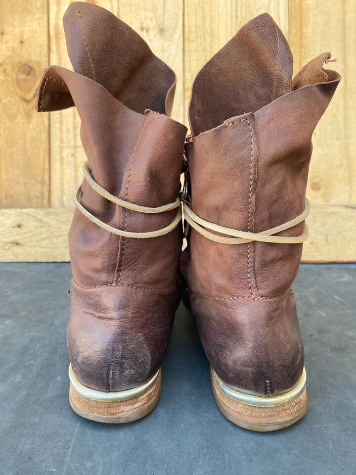 A.S.98 AS 98 All Saints Leather Military Boots Men John Varvatos Size US 10 / EU 43 - 4 Thumbnail