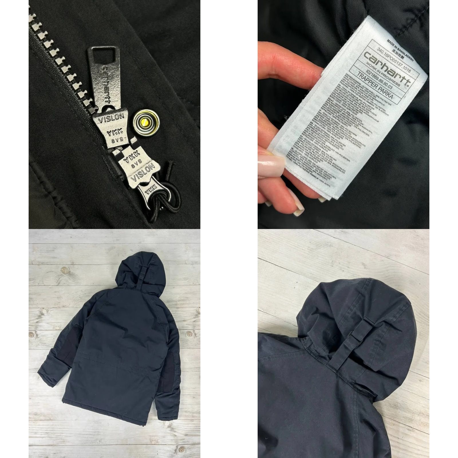Carhartt VINTAGE Carhartt WIP Trapper Parka Jacket Men Size S Black Size US S / EU 44-46 / 1 - 9 Thumbnail