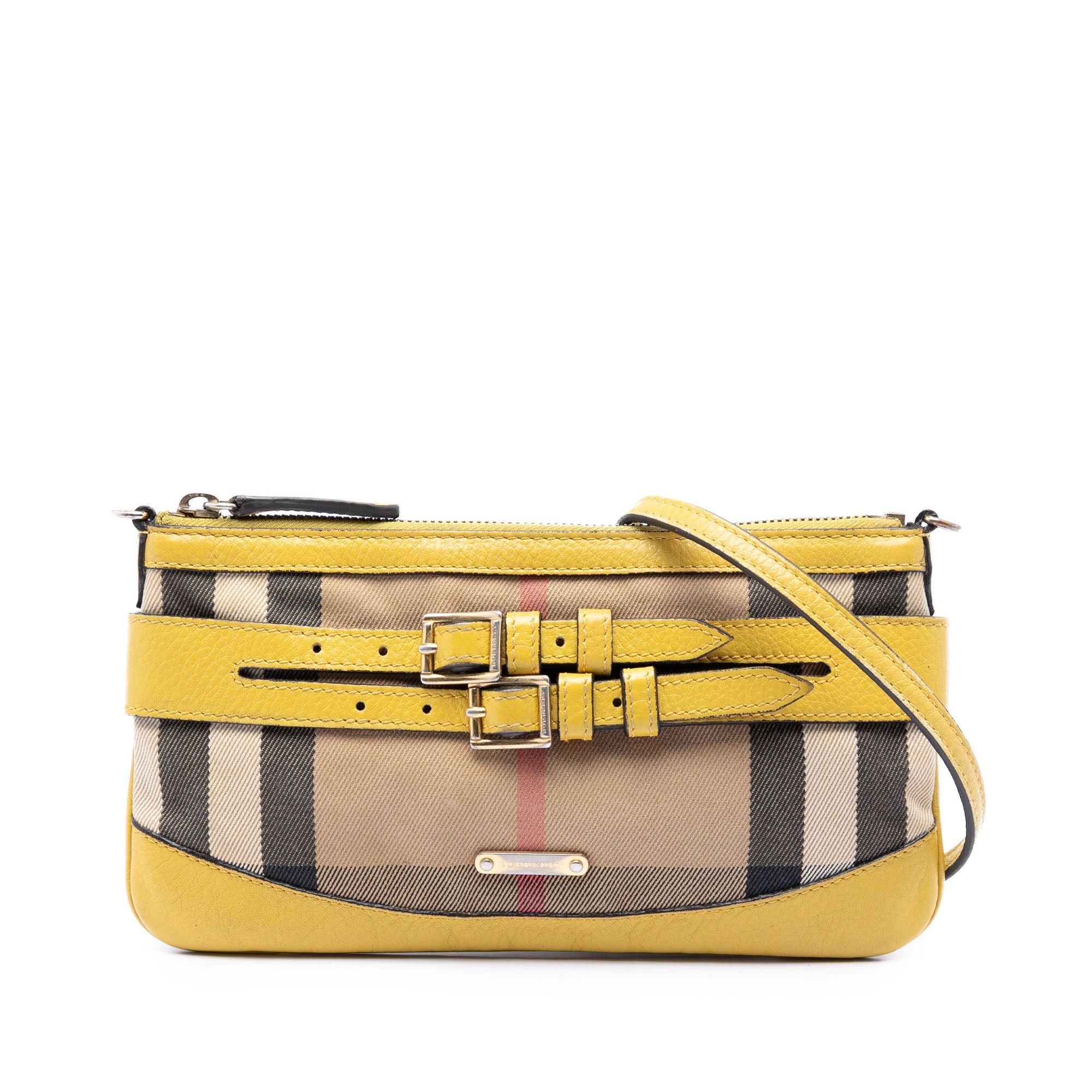 Burberry House Check Canvas Bridle Langford Crossbody Size ONE SIZE - 1 Thumbnail