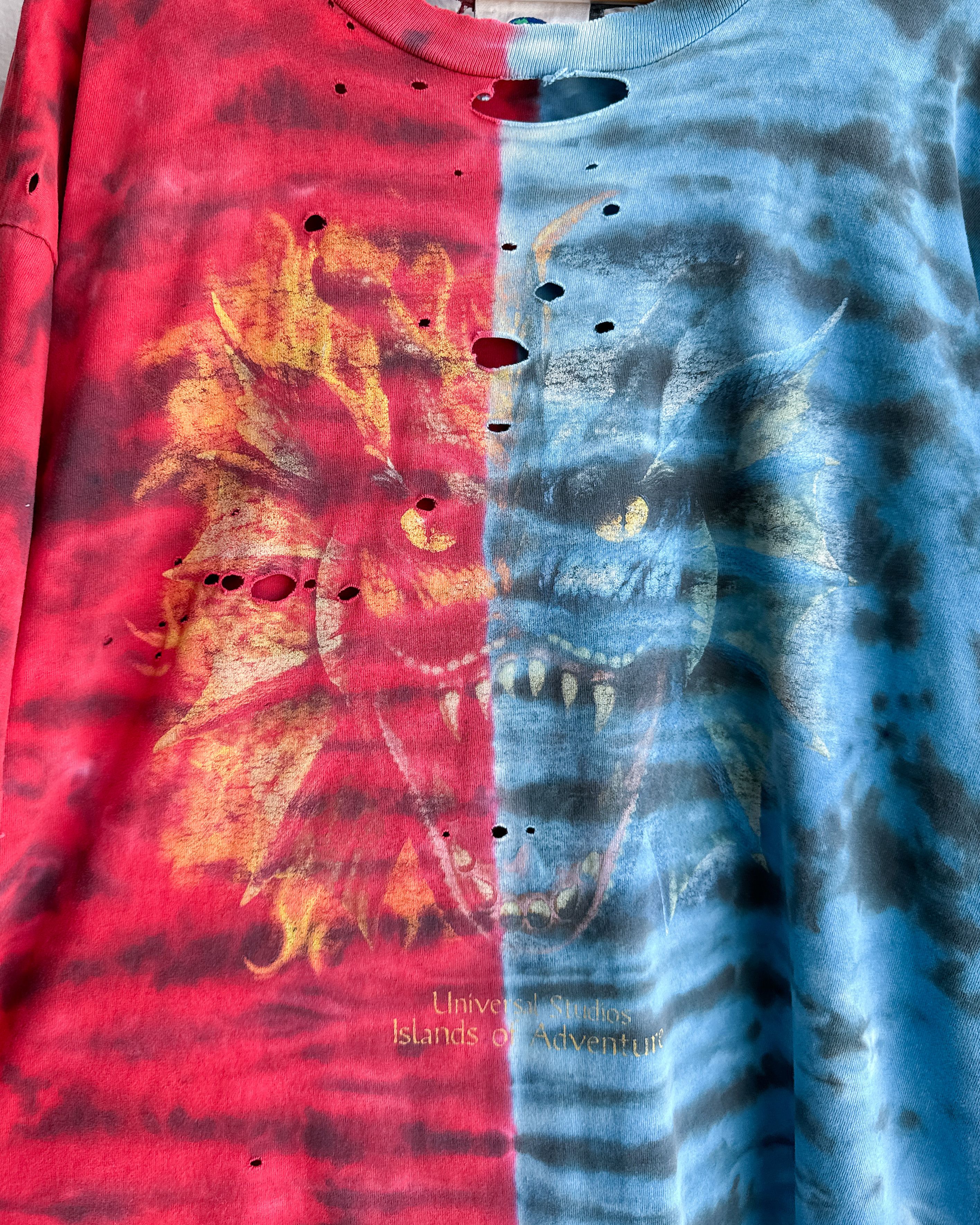 Vintage Vintage 90s Universal Studios Dueling Dragons T Shirt 2XL Size US XXL / EU 58 / 5 - 3 Thumbnail