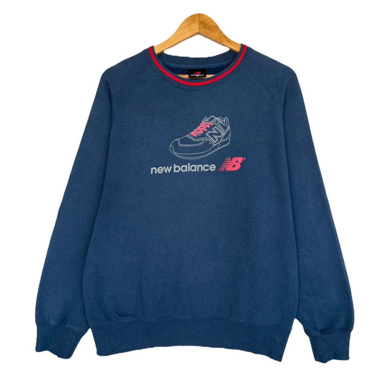 New Balance Vintage Y2K New Balance Sweatshirt New Balance Crewneck Size US M / EU 48-50 / 2 - 1 Thumbnail