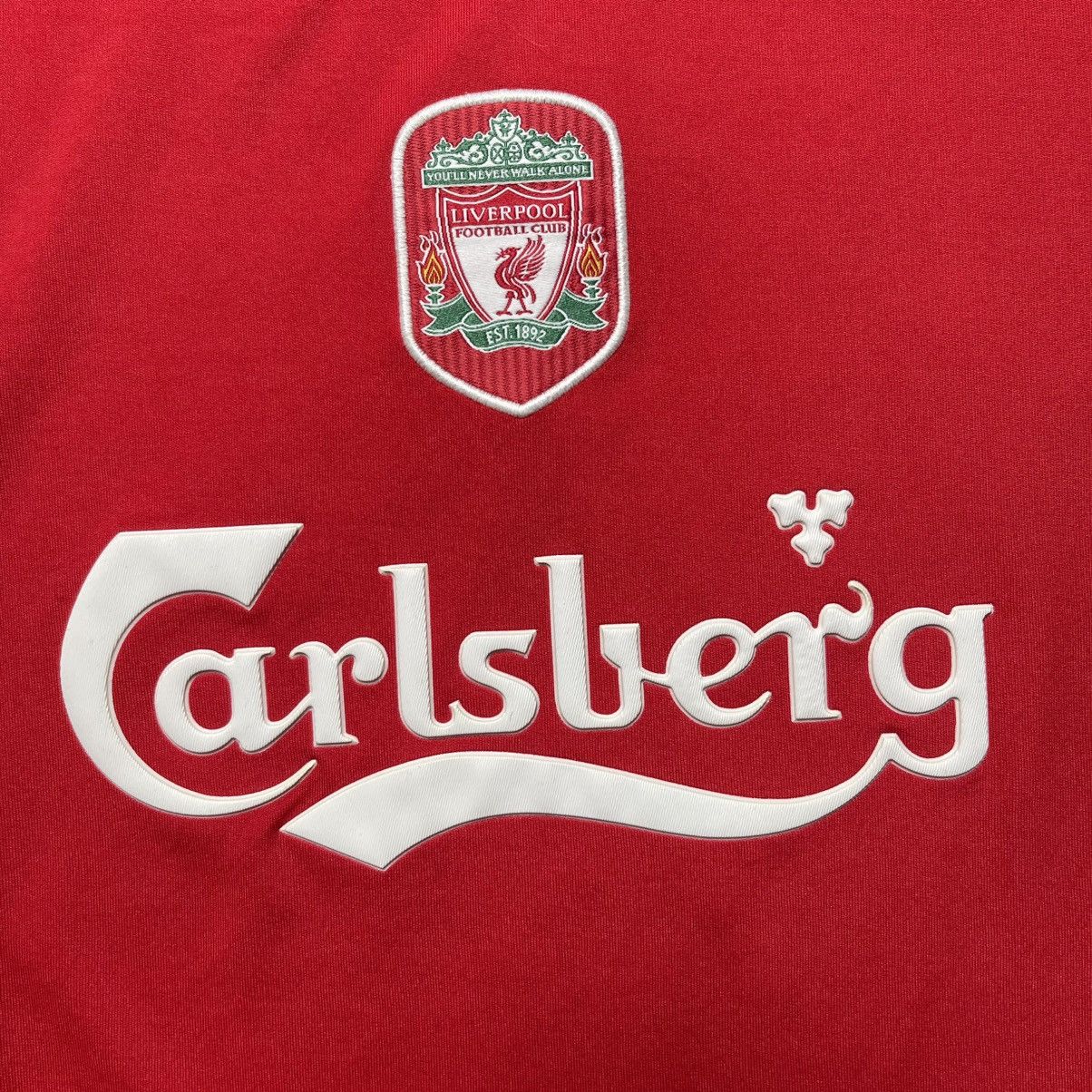 Reebok LIVERPOOL REEBOK 2002/2003 FOOTBALL HOME JERSEY #18 RIISE Size US L / EU 52-54 / 3 - 6 Thumbnail