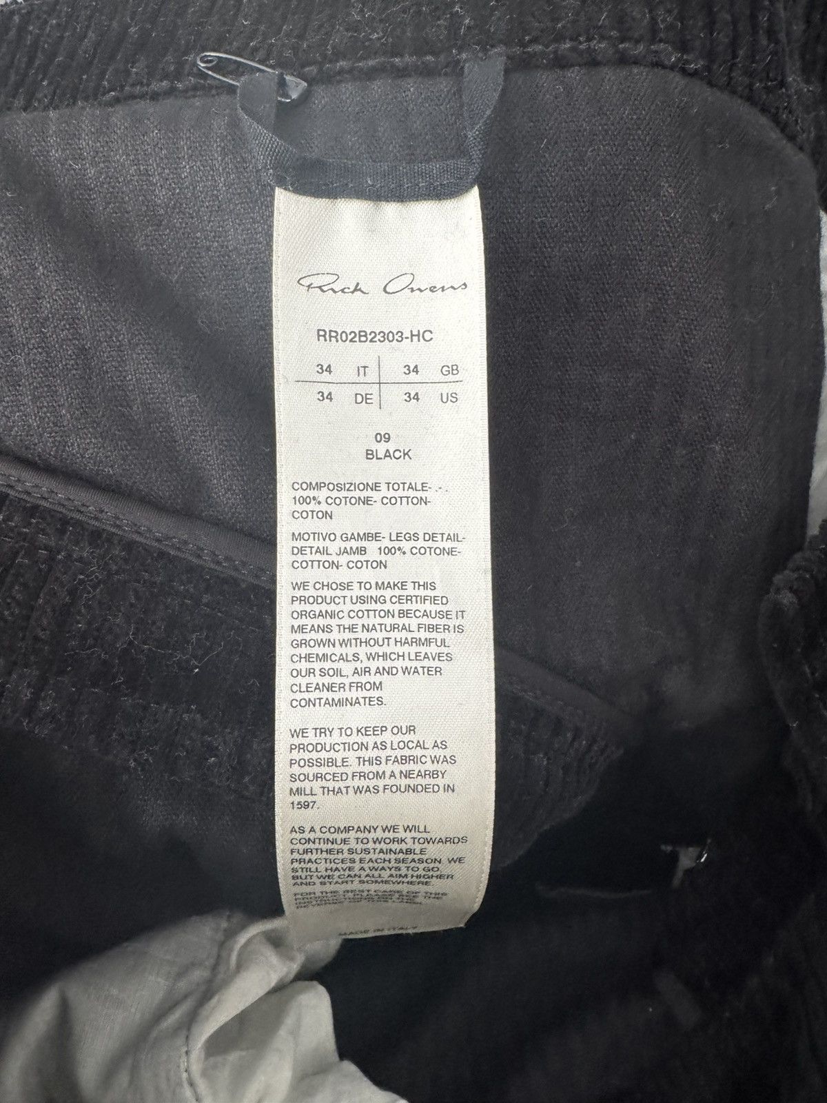 Rick Owens Rick Owens FW22 Strobe Bolan Banana Corduroy Pants Size US 34 / EU 50 - 5 Thumbnail