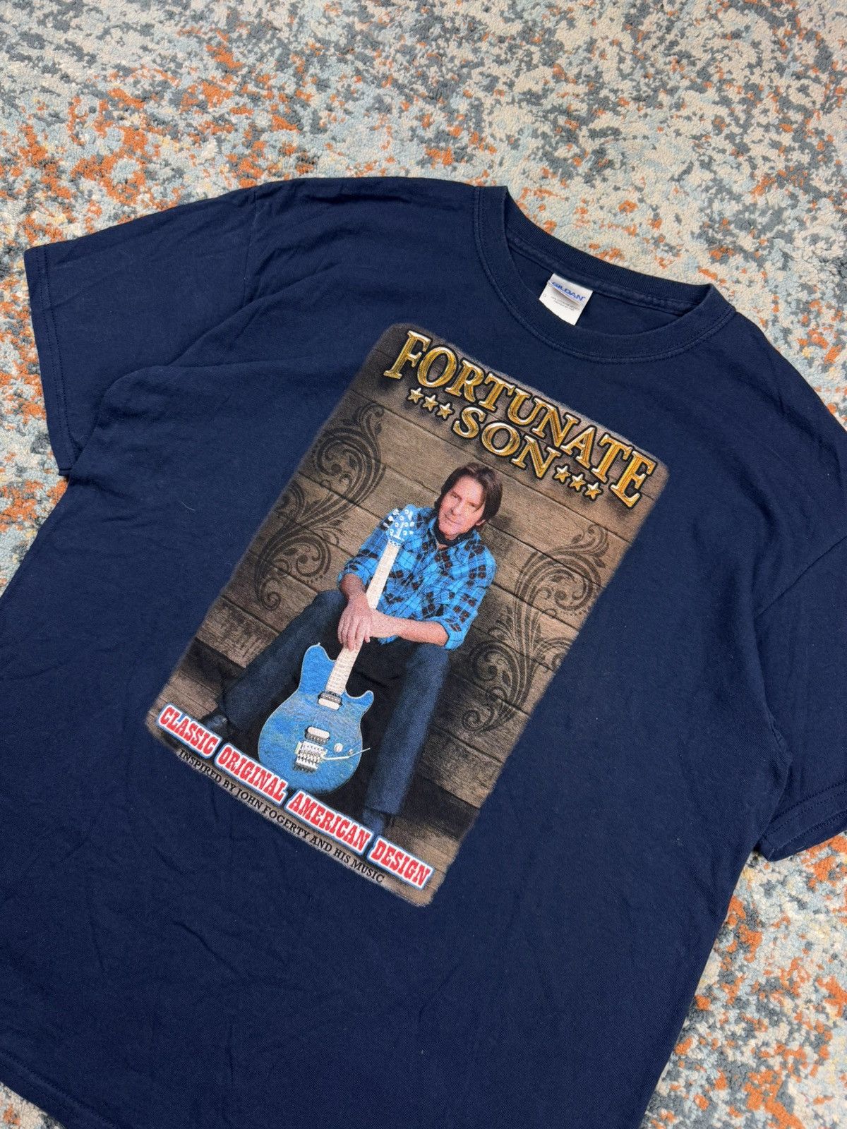 Band Tees × Vintage Vintage 00s John Fogerty fortunate son graphic band tee Size US L / EU 52-54 / 3 - 3 Thumbnail