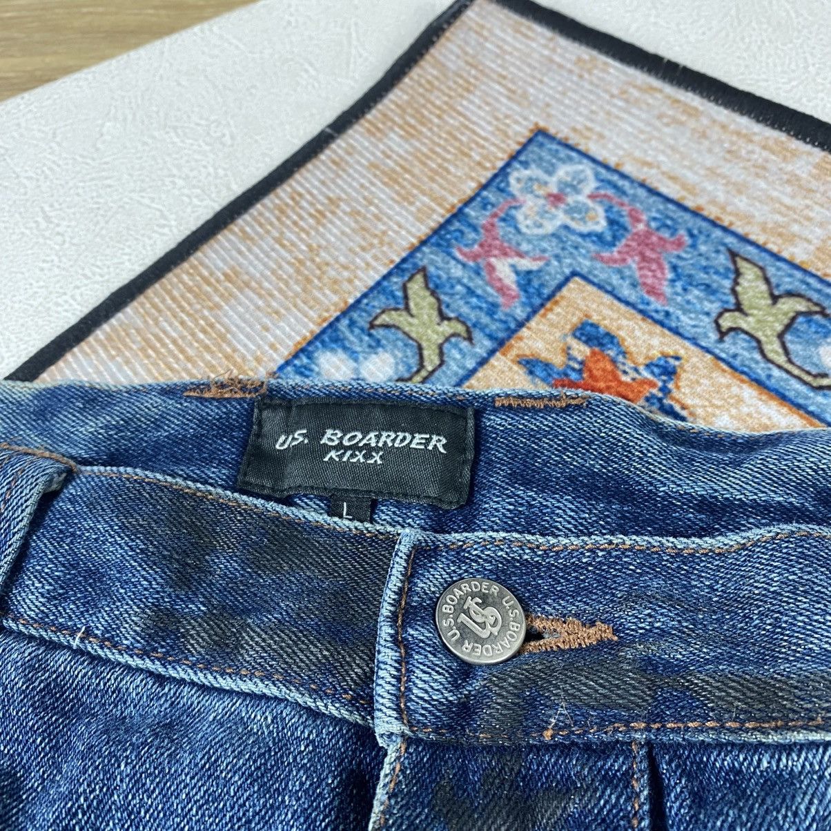 Japanese Brand Vtg Us Boarder Distressed Cargo Jeans Pants Size US 33 - 6 Thumbnail