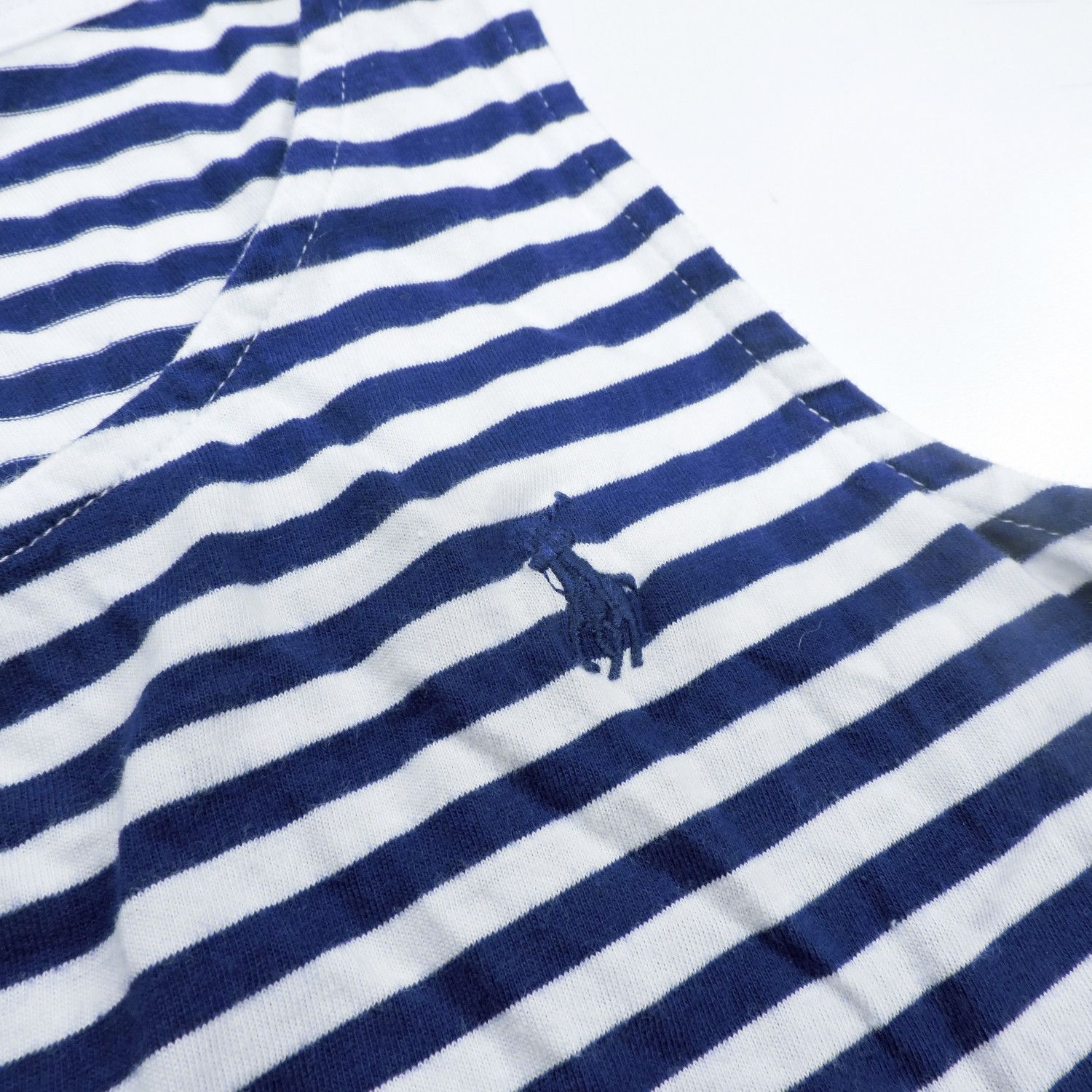 Polo Ralph Lauren POLO RALPH LAUREN GIRLS BLUE/WHITE STRIPED SLEEVELESS DRESS Size XL / US 12-14 / IT 48-50 - 9 Thumbnail