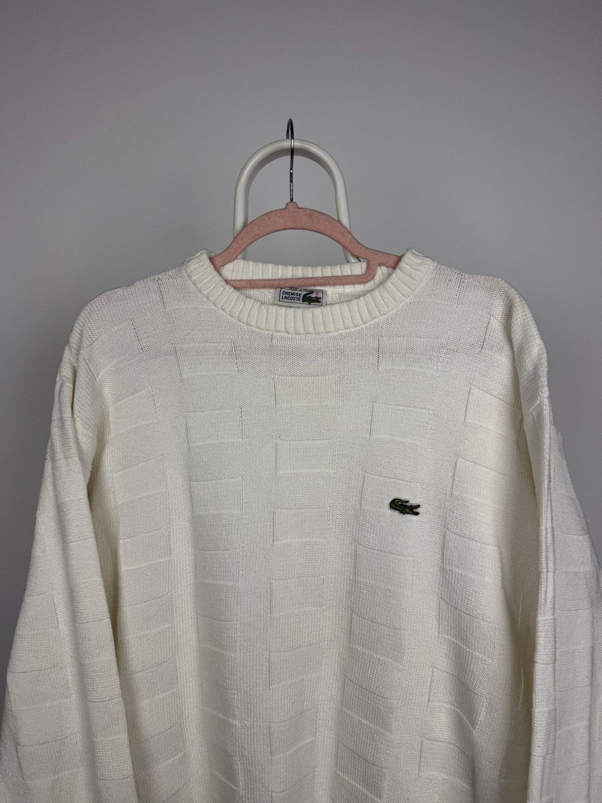 Lacoste × Vintage 90s Sweater Lacoste Vintage Knitting Size US L / EU 52-54 / 3 - 2 Thumbnail