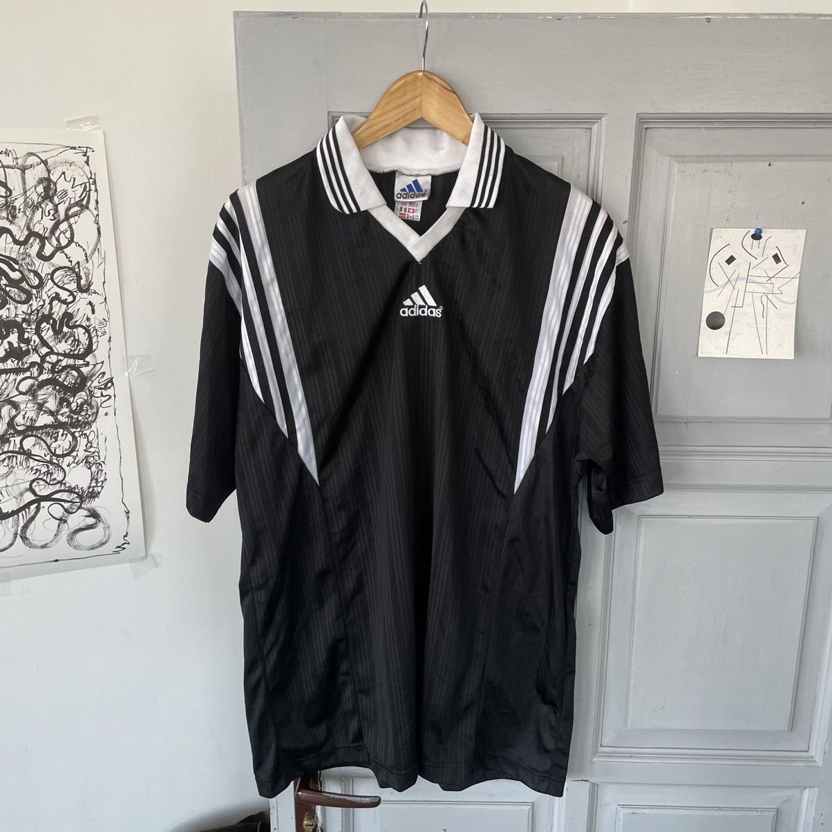Adidas × Japanese Brand × Vintage Vintage 90’s Adidas Soccer jersey T-shirt szXL y2k Size US XL / EU 56 / 4 - 4 Thumbnail