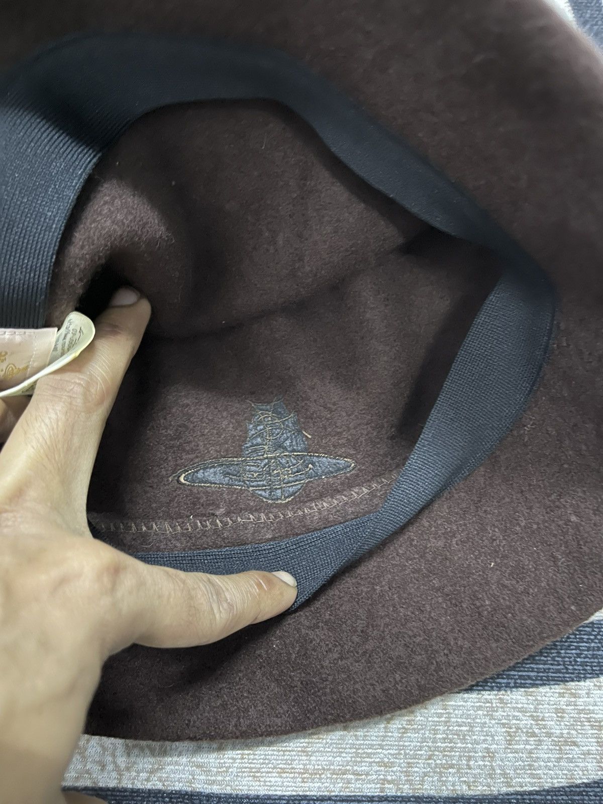 Japanese Brand × Vintage × Vivienne Westwood 90s VIVIENNE WESTWOOD WOOL BUCKET HAT BROWN Size ONE SIZE - 4 Thumbnail
