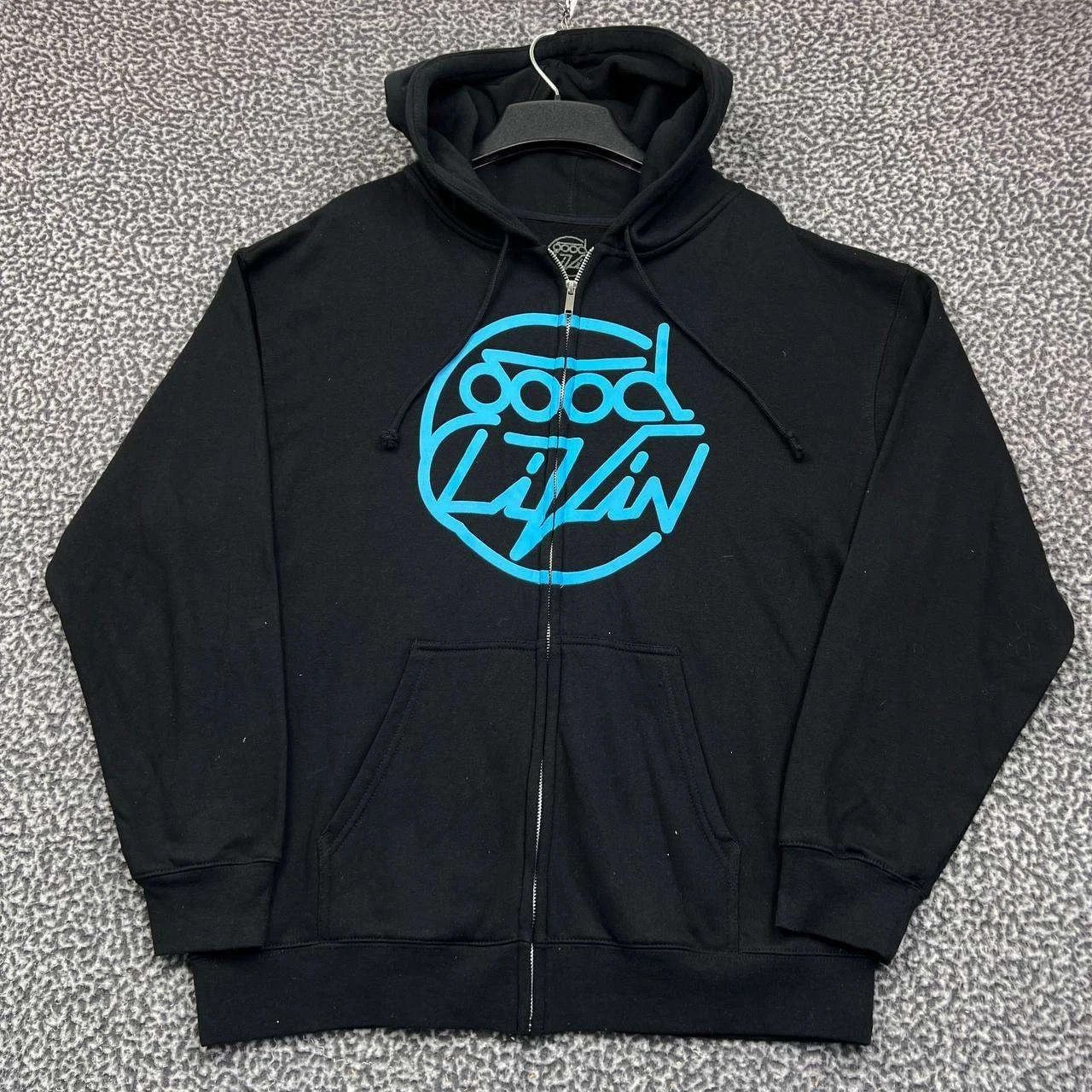 Other Good Livin Hoodie Men Black Fleece Lined Full Zip New L Size US L / EU 52-54 / 3 - 1 Thumbnail
