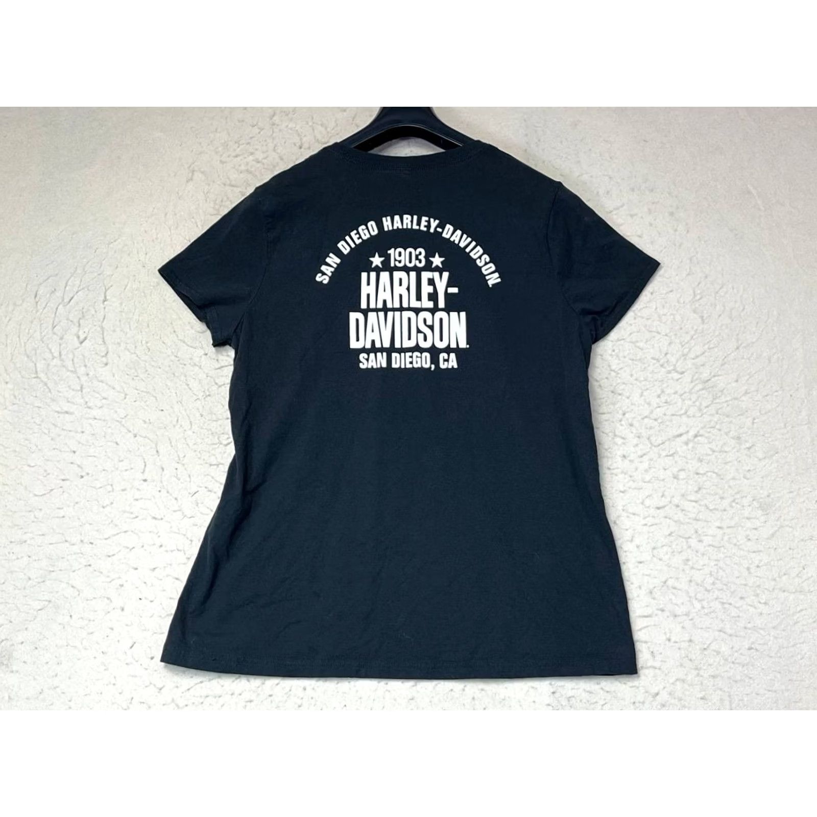Harley Davidson Harley-Davidson Women Graphic Tee Shirt Short Sleeve 2XL Black Size XXL / US 16-18 / IT 52-54 - 2 Thumbnail