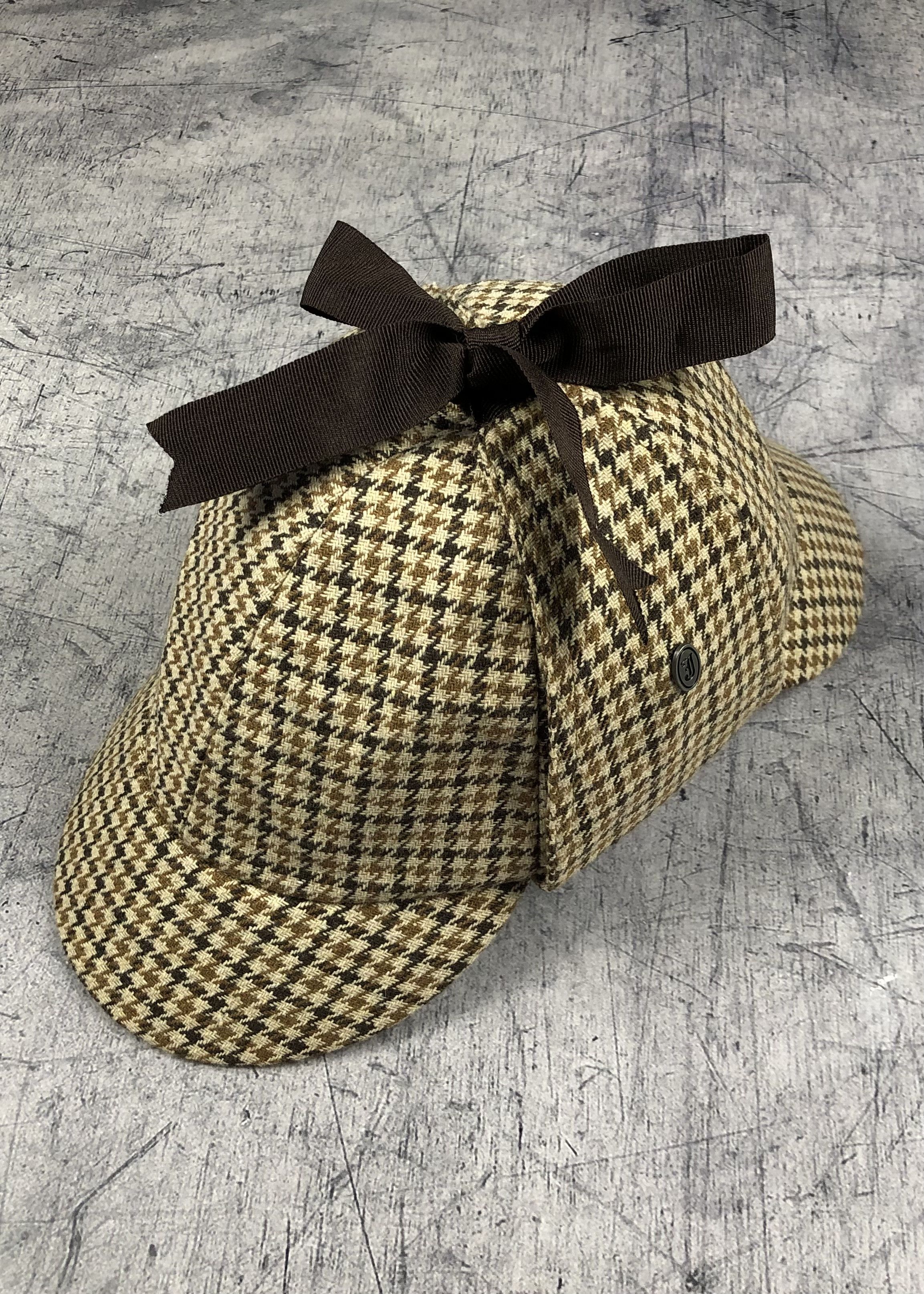 Hunter Deerstalker Tweed Wool Hat Sherlock Holmes Size ONE SIZE - 1 Thumbnail
