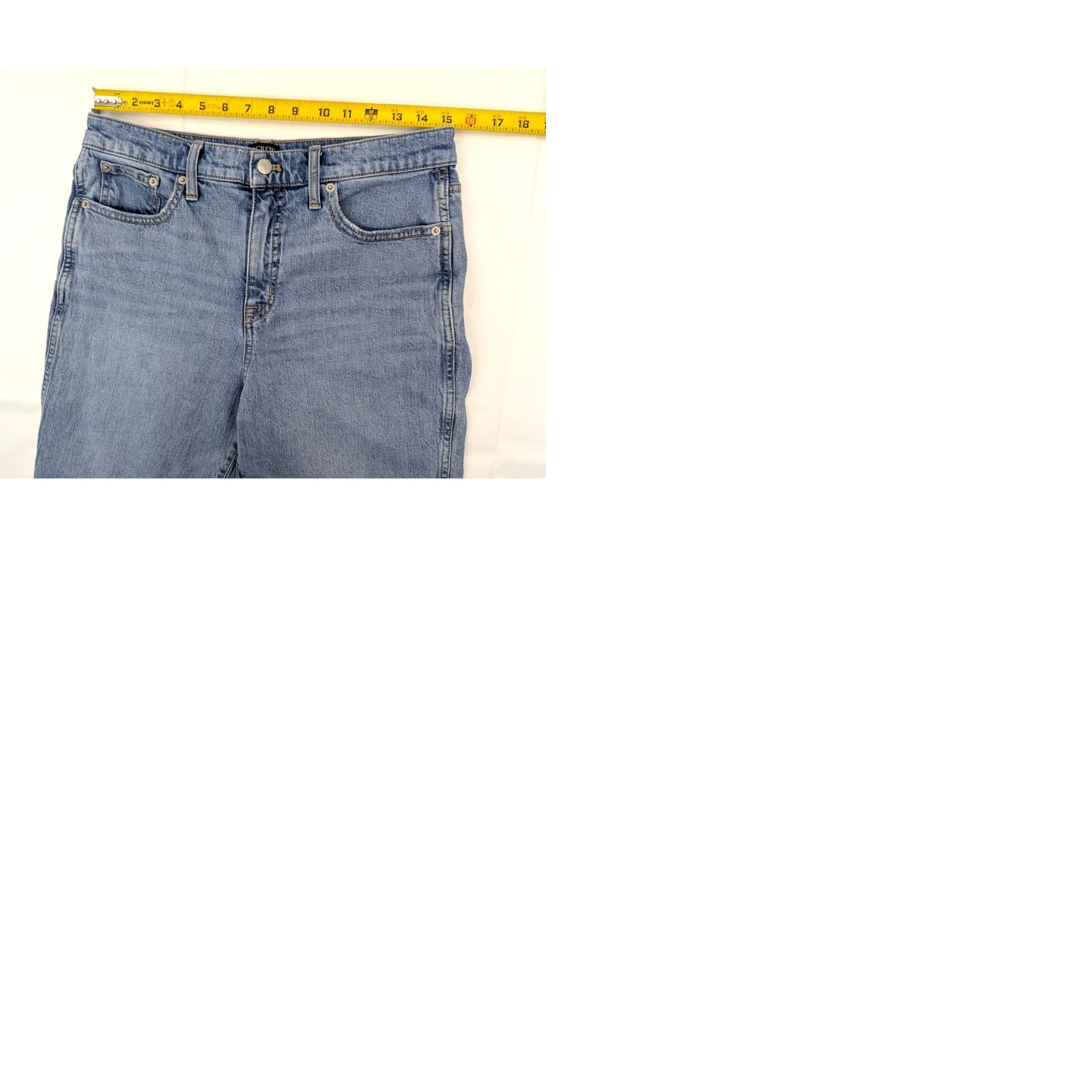 J.Crew J.CREW Classic High Rise Jeans Women Light Wash 30x28 Button Zip Stretch Straight Vintage: No 11/30 34 Regular Jeans Womens Size 24" / US 00 / IT 34 - 9 Thumbnail