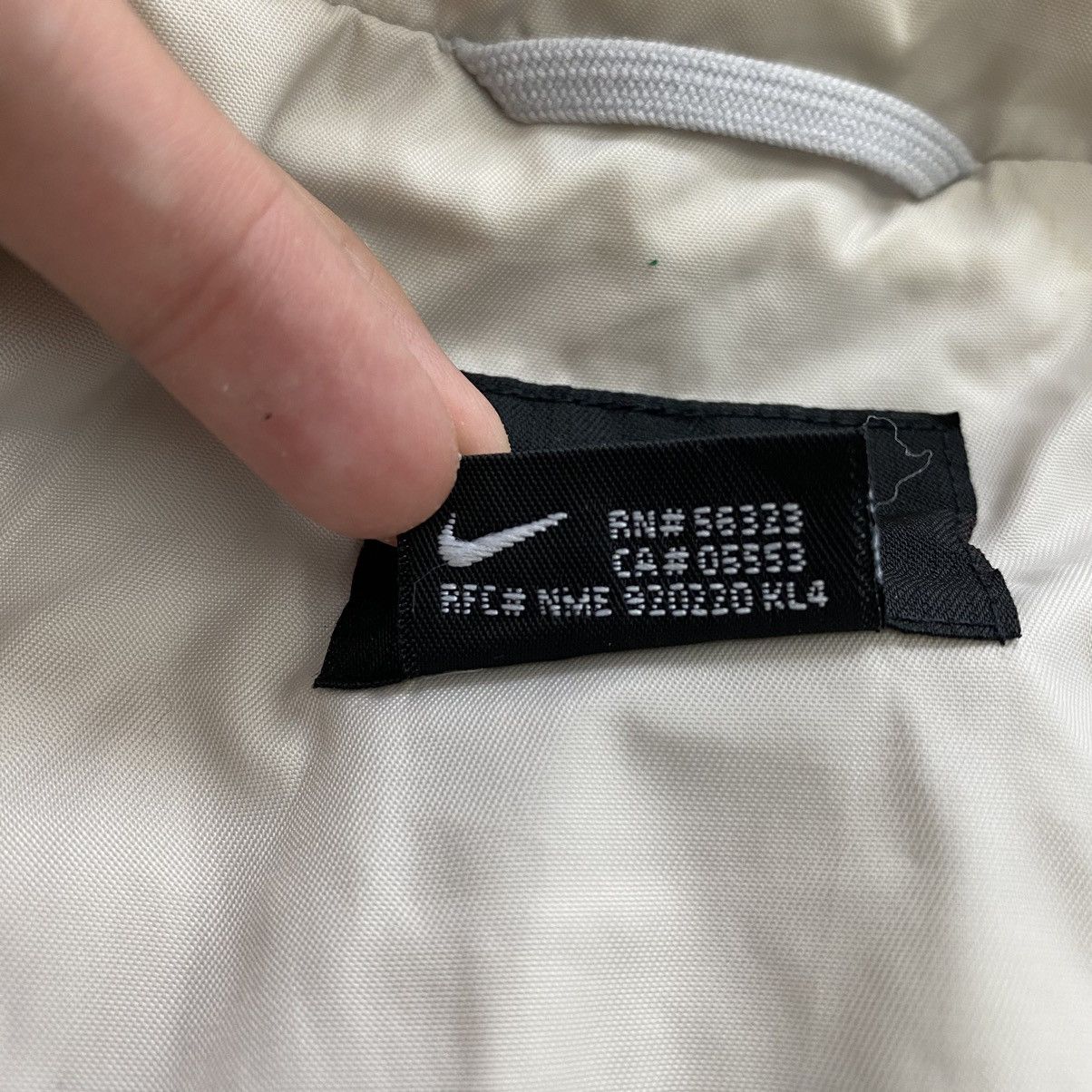 Coach NIKE Embroidered Logo Cream Windbreaker Coach Jacket Varsity Size US L / EU 52-54 / 3 - 4 Thumbnail