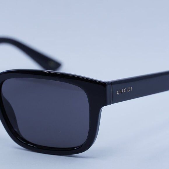 Gucci Gucci GG1583S 001 Sunglasses Black Square Frame, Grey Lenses Size ONE SIZE - 4 Thumbnail