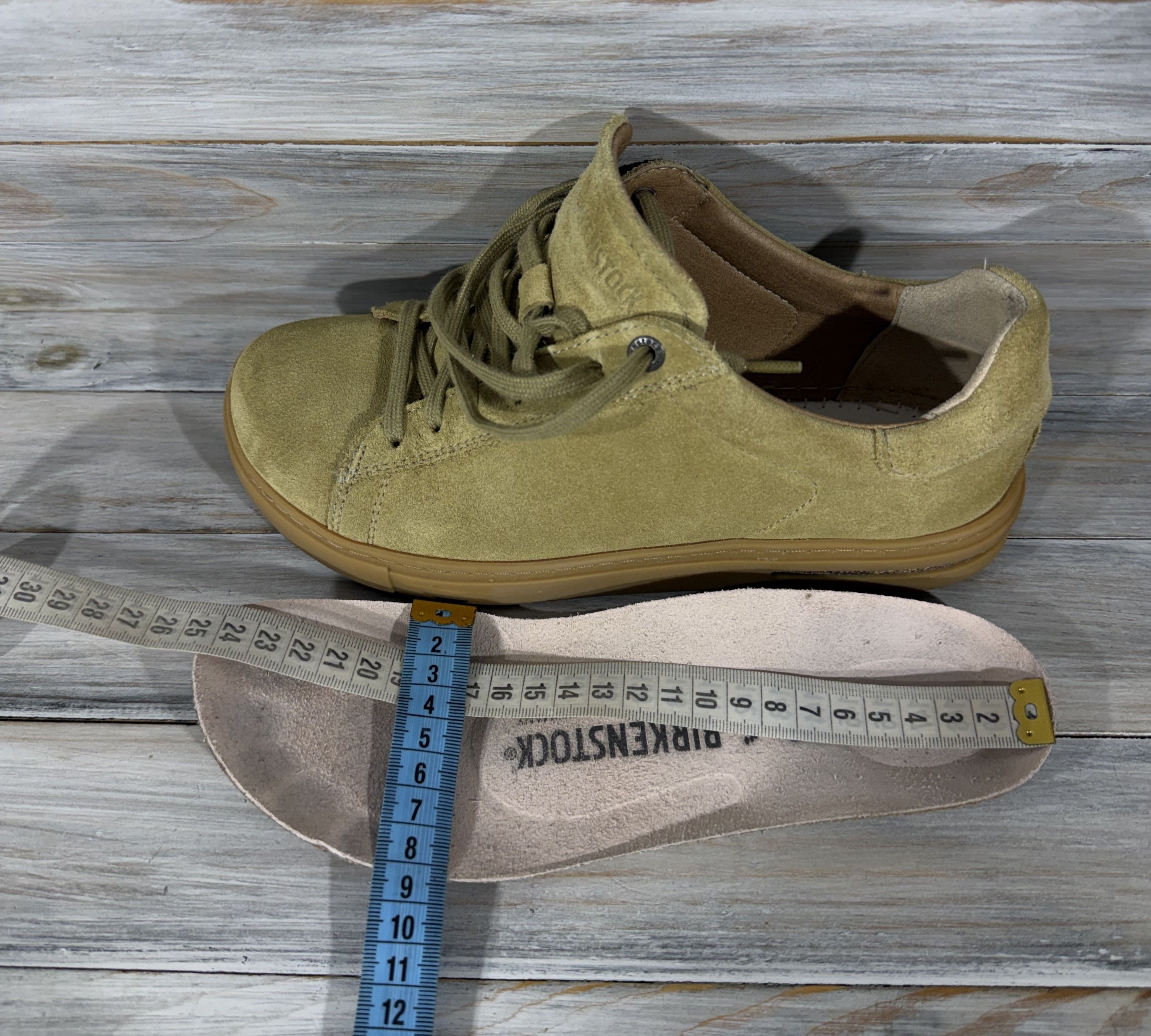 Birkenstock BIRKENSTOCK Bend Low Trainers Khaki Sneakers Suede Leather Size US 7 / IT 37 - 12 Thumbnail