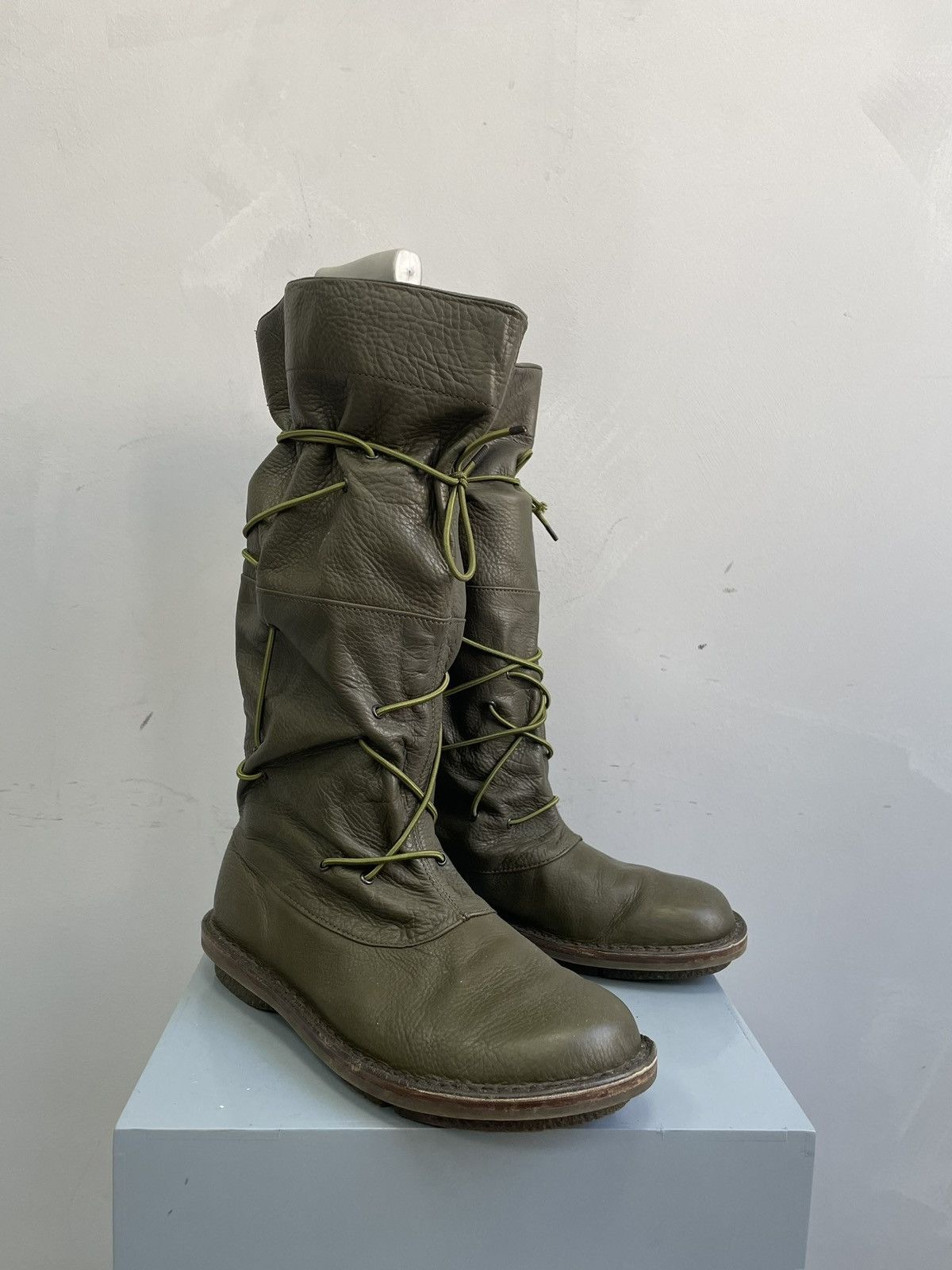 Trippen Rare rick owens style Trippen high moto boots y2k leather Size US 7.5 / EU 40-41 - 3 Thumbnail