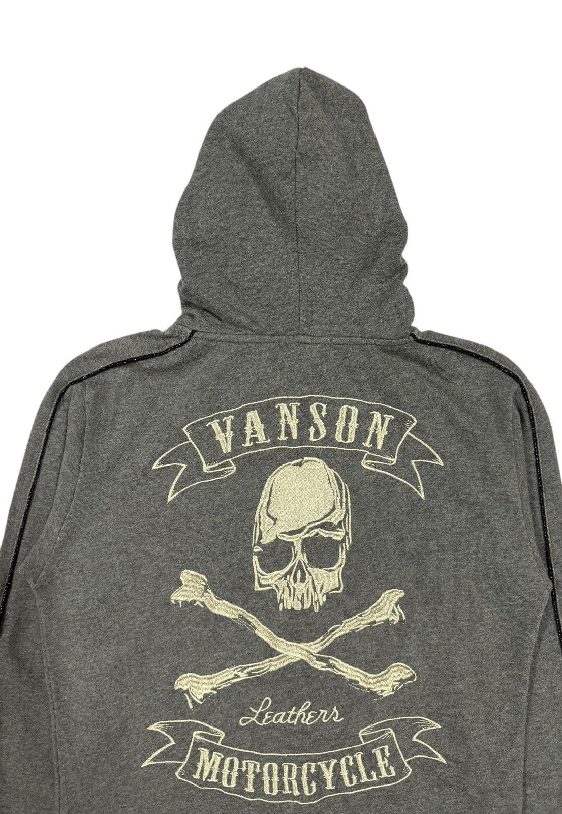 Japanese Brand × Vanson Leathers Vanson Leather Motorcycle SKull Embroidery Logo Zipper Size US S / EU 44-46 / 1 - 7 Thumbnail