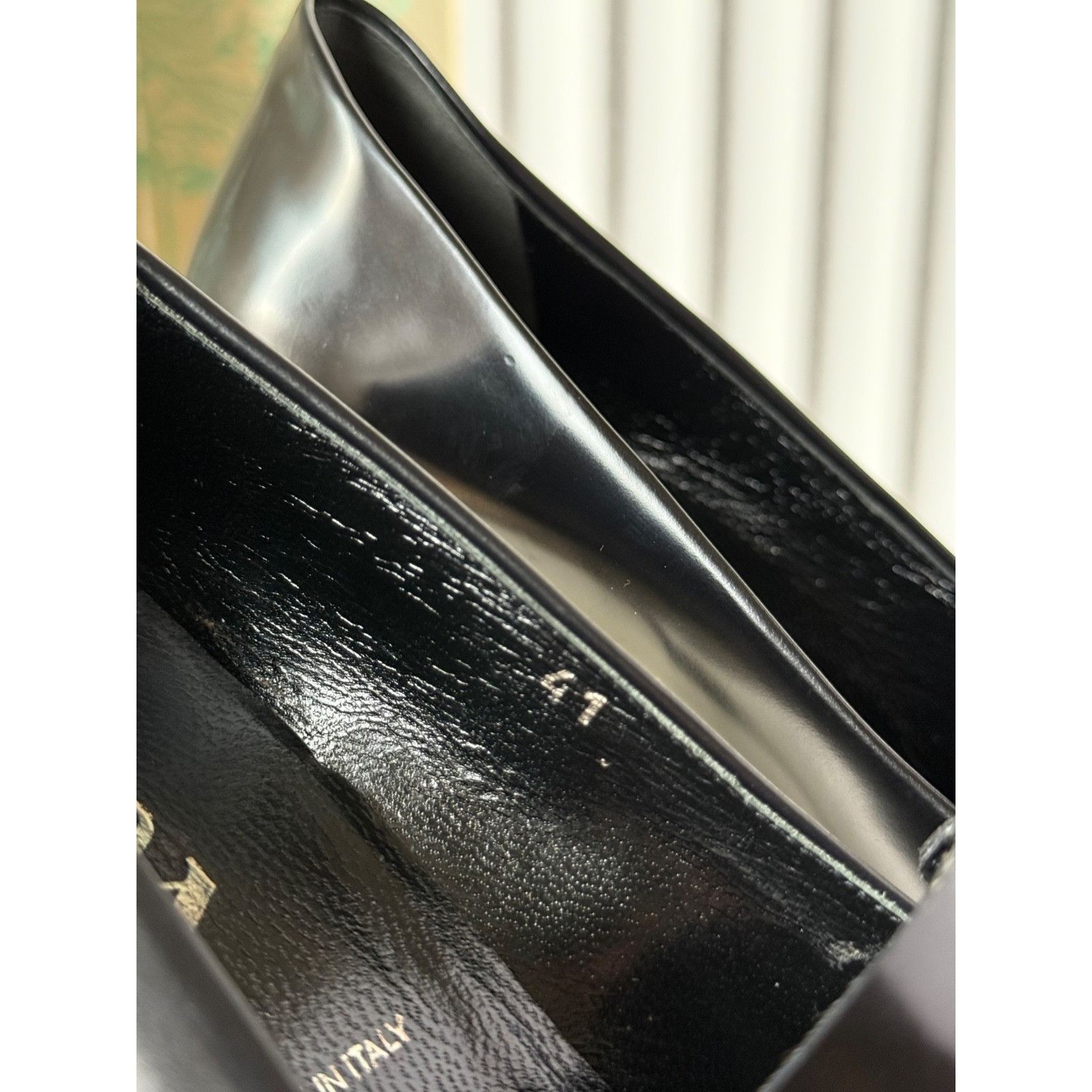 Prada 2000 Prada Black Square Toe Patent Leather Loafers Heels 41 Size US 10 / IT 40 - 14 Thumbnail