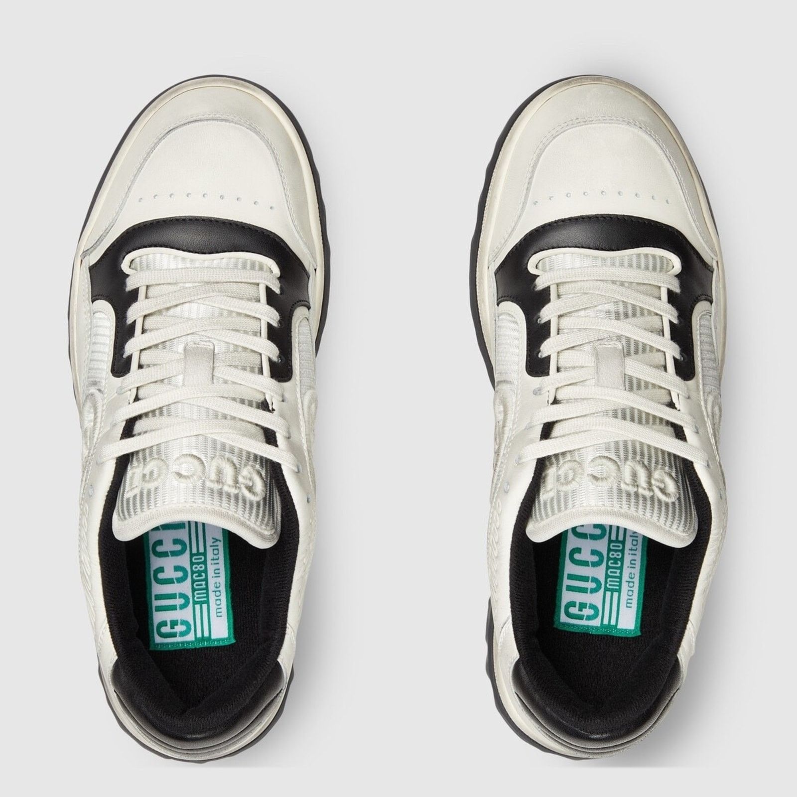 Gucci Gucci Leather GG Flat Low Top Trainer Sneaker 36.5 Size US 6.5 / IT 36.5 - 10 Thumbnail
