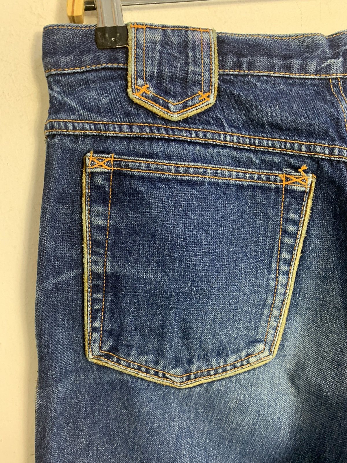 Designer 90s Santa Fe Indigo Denim Jeans Embroidery Logo Back Pocket Size US 32 / EU 48 - 8 Thumbnail