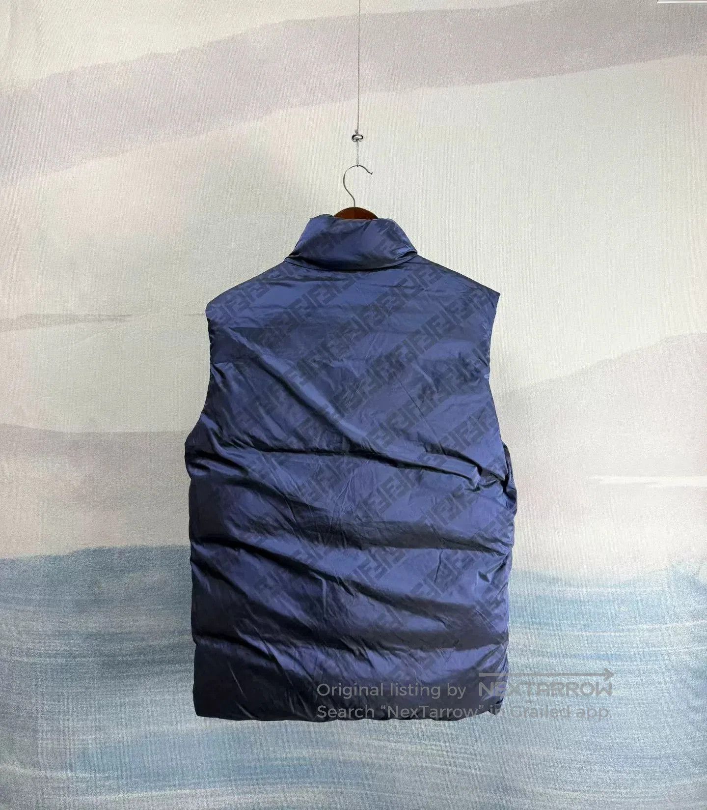 Fendi reversible blue down vest by Fendi. Size US L / EU 52-54 / 3 - 6 Thumbnail