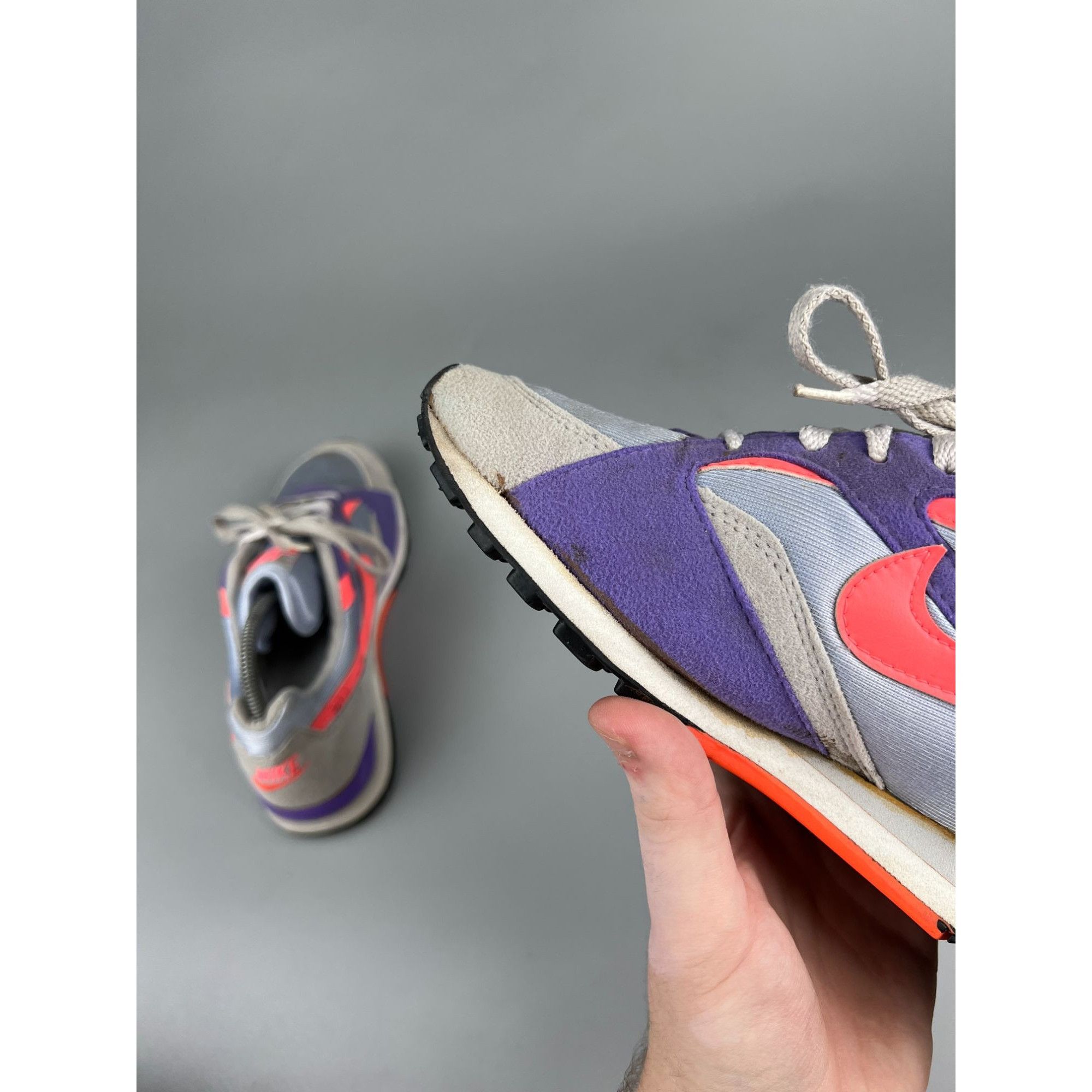 Nike 1991 Vintage Nike Waffle Racer Faux Suede Sneakers (Y0865) Size US 8.5 / IT 38.5 - 8 Thumbnail