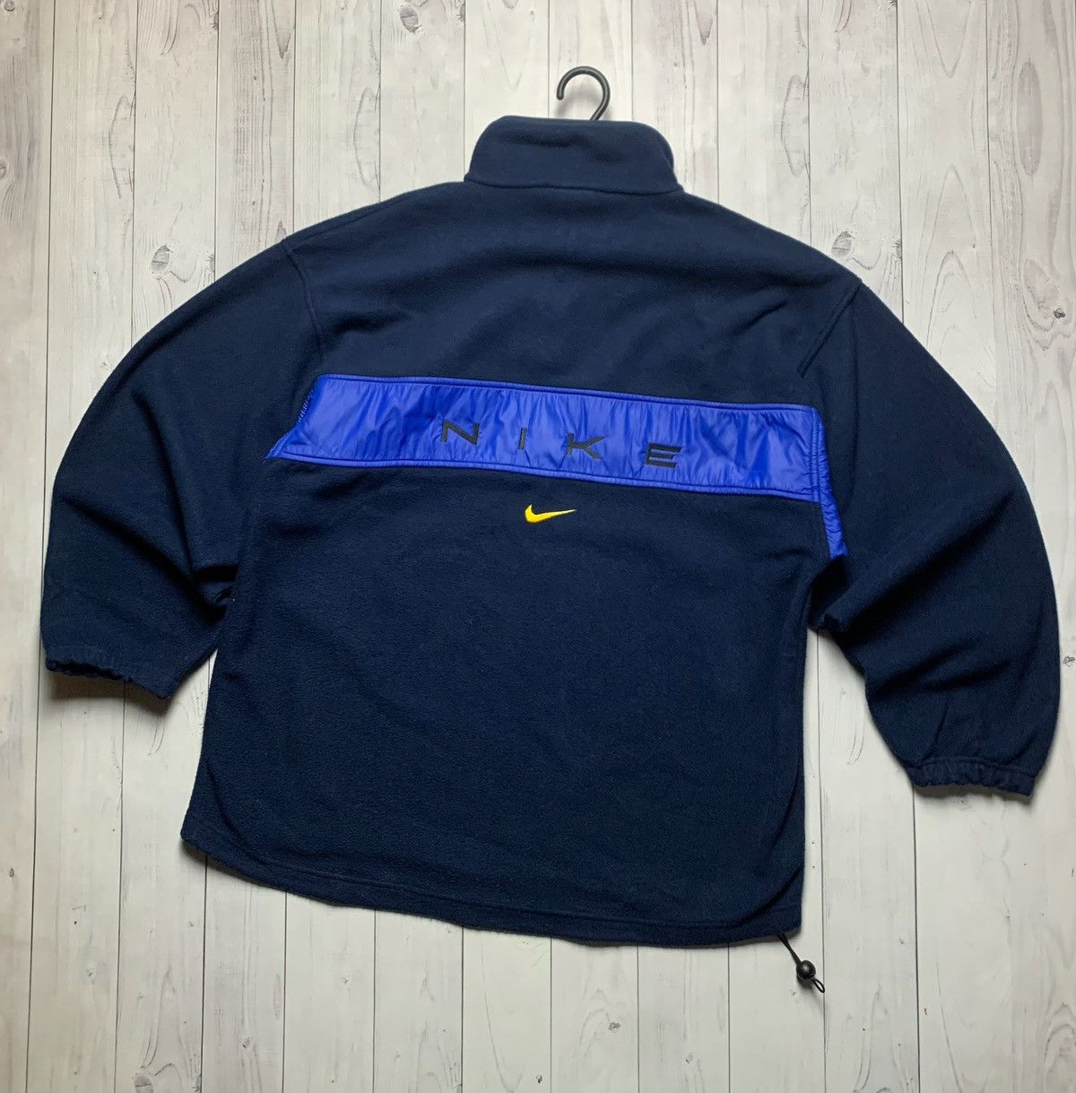 Vintage Vintage Nike Fleece jacket zip 1/4 size L logo Size US L / EU 52-54 / 3 - 1 Thumbnail