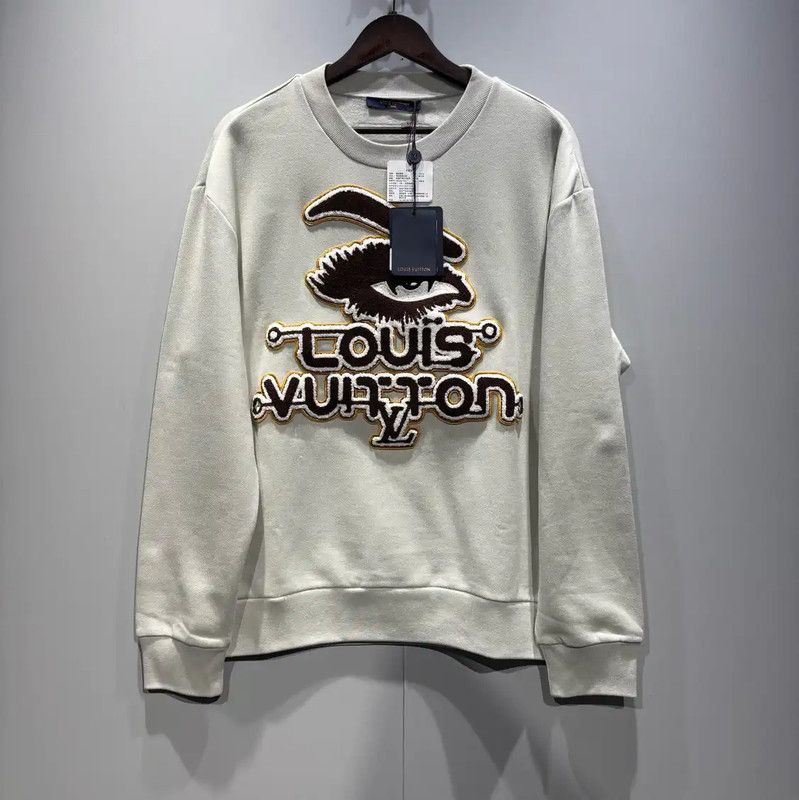 Louis Vuitton Louis Vuitton Green Cotton Men's Sweatshirt 0089 Size L / US 10 / IT 46 - 1 Thumbnail