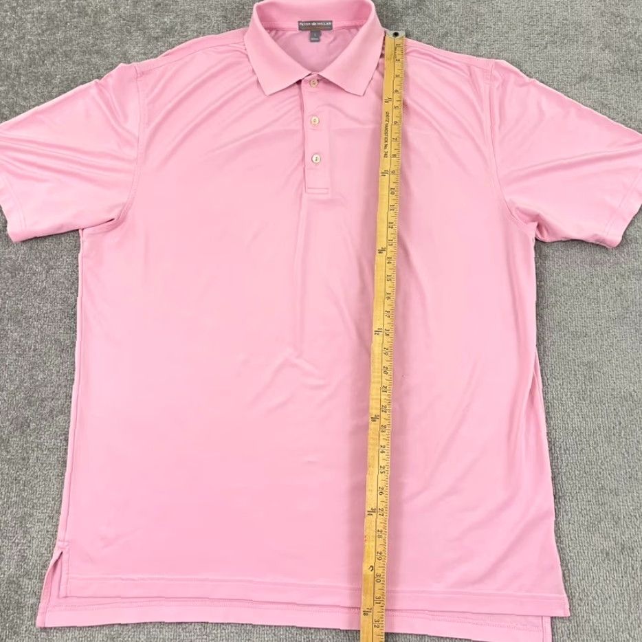 Peter Millar Peter Millar Summer Comfort Polo Shirt Men Large (Fits XL) Pink Performance Golf Shirt Size US L / EU 52-54 / 3 - 3 Thumbnail