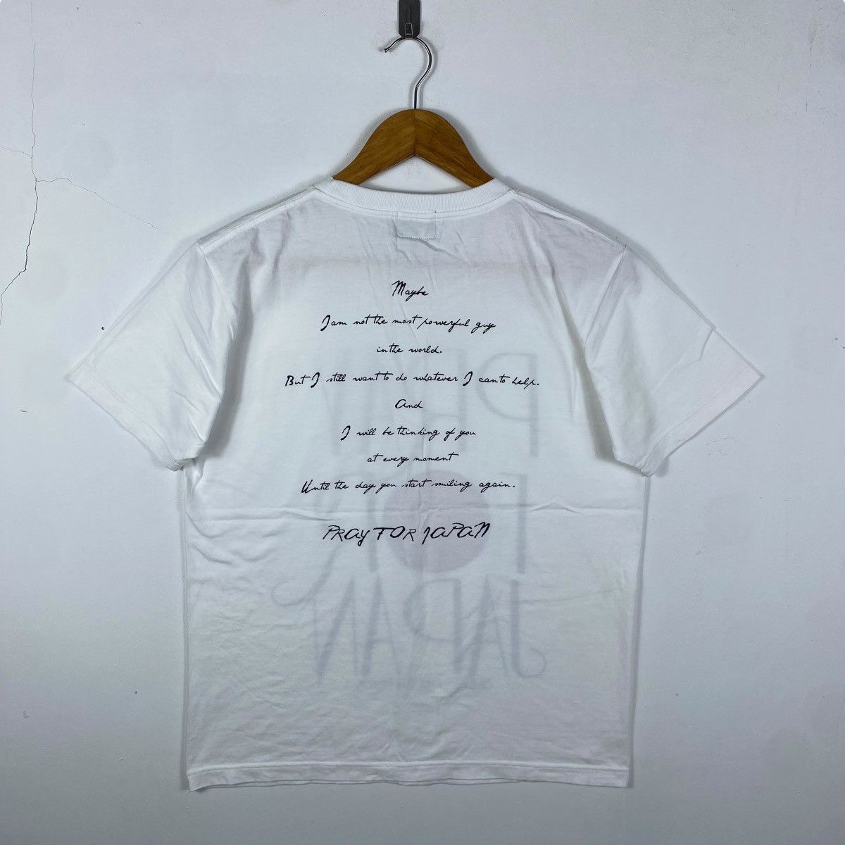 Japanese Brand Skullkicks PRAY FOR JAPAN Graphic Tee Shirt Large Size Size US L / EU 52-54 / 3 - 4 Thumbnail