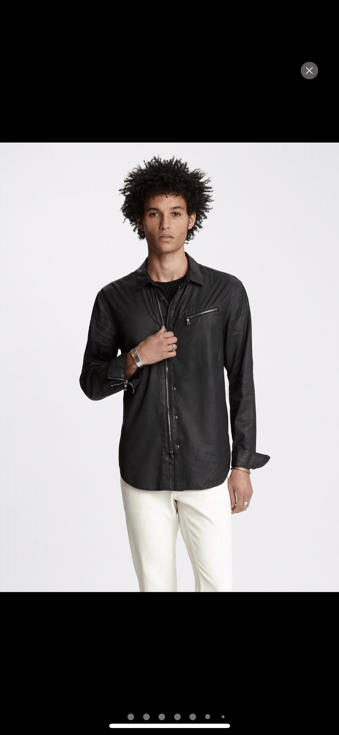 image of John Varvatos Collection - Raisin Black Shirt - Xs, Men's