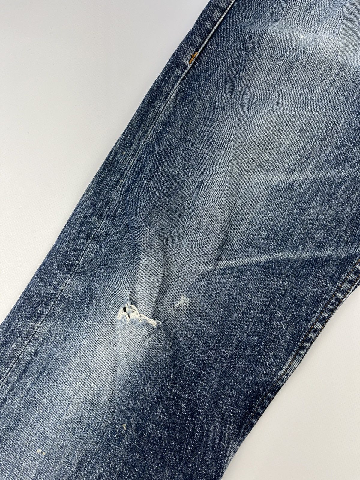 DC × Japanese Brand 00s Vintage DC Big Logo Denim Faded Distressed Jeans Y2K Size US 32 / EU 48 - 18 Thumbnail