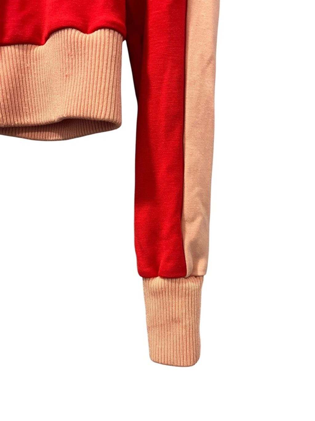 Alice + Olivia Alice + Olivia AIR Jackson Cropped Track Jacket Red Pink Med Size M / US 6-8 / IT 42-44 - 4 Thumbnail