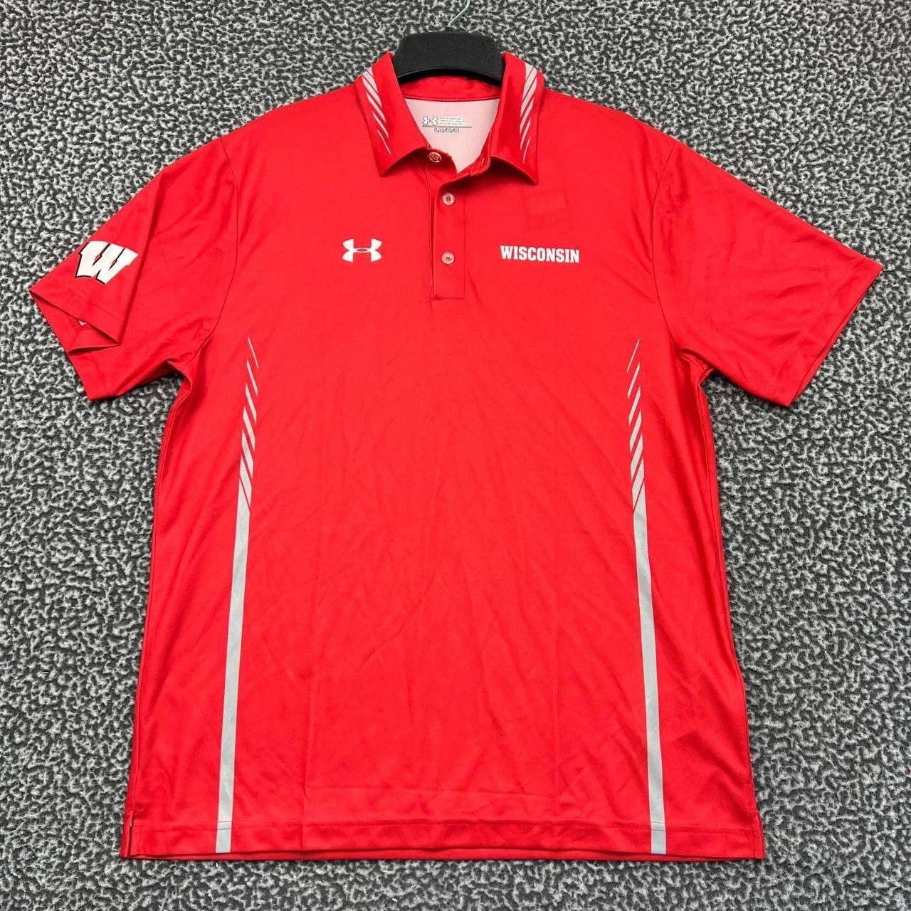 Under Armour Wisconsin Badgers Polo Shirt Men Under Armour Short Sleeve L Size US L / EU 52-54 / 3 - 1 Thumbnail