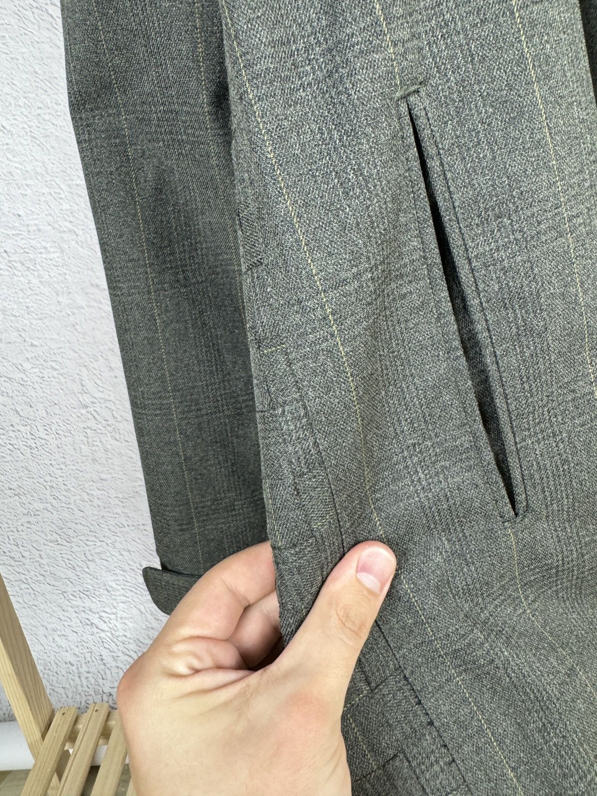 Oakley Oakley vintage FA07 grey checkered avant garde long jacket Size US XL / EU 56 / 4 - 21 Thumbnail